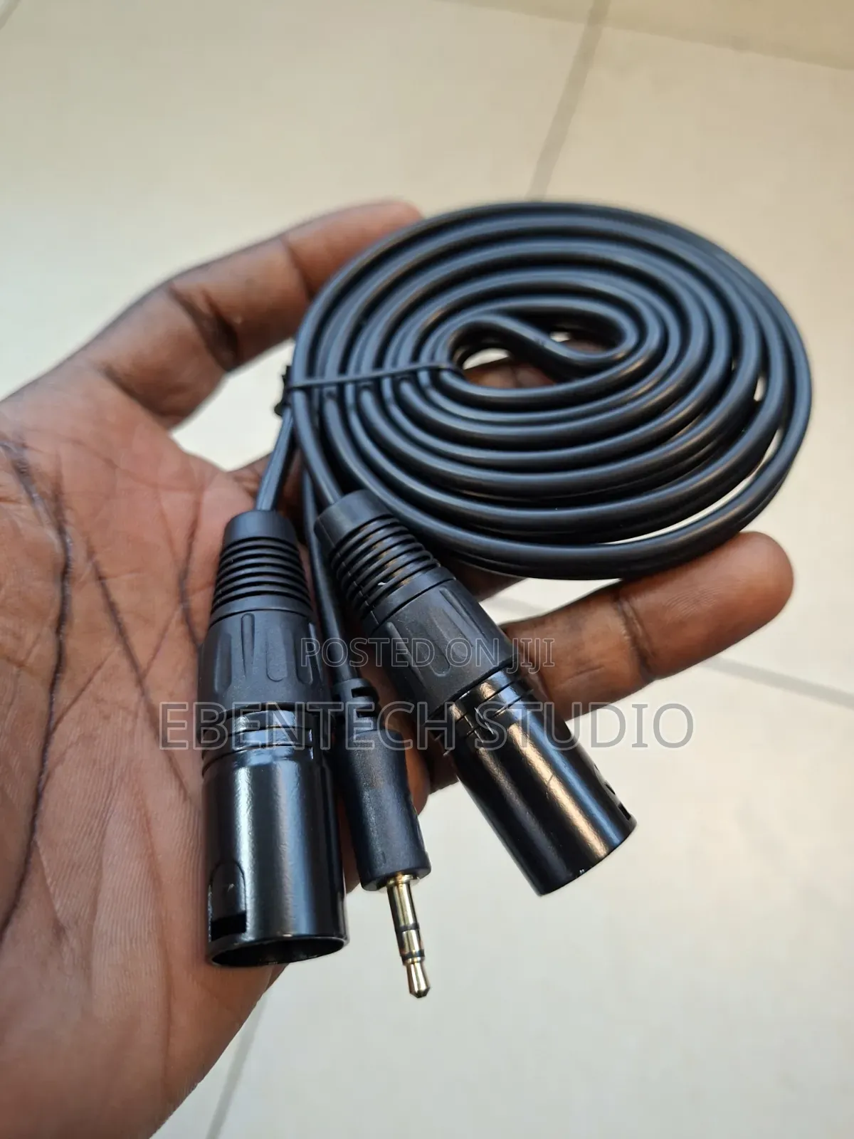 3.5mm Jack To Dual Stereo Xlr Male Cable