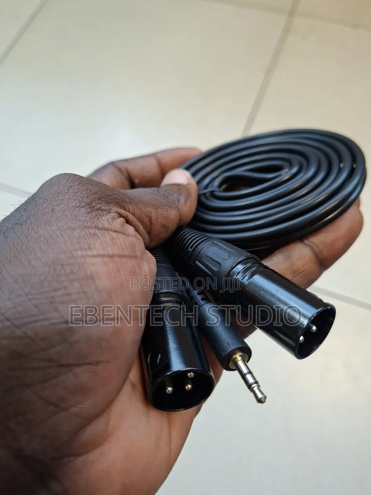 3.5mm Jack To Dual Stereo Xlr Male Cable
