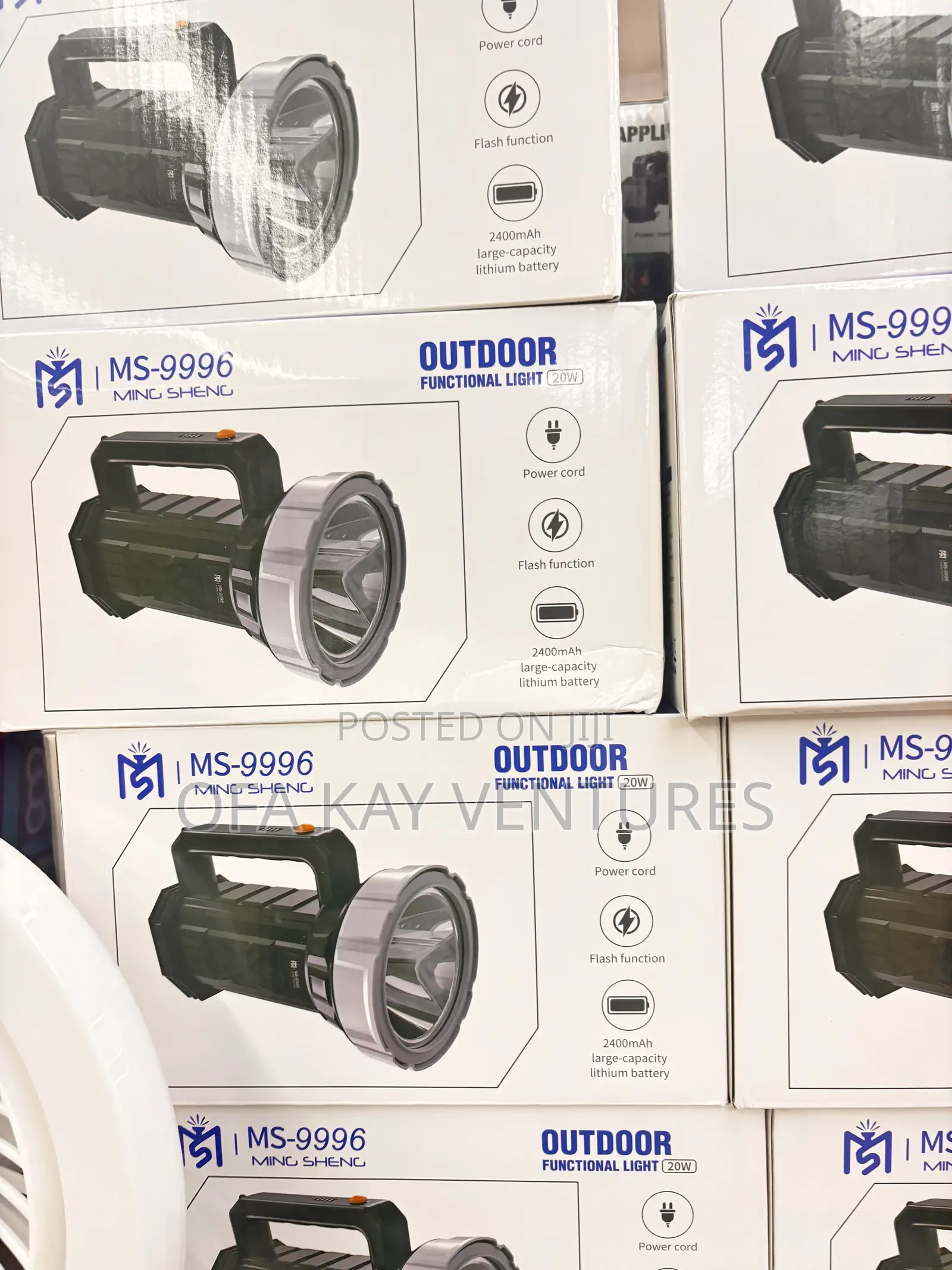 Rechargeable Battery Packed 20w Outdoor Torch Light