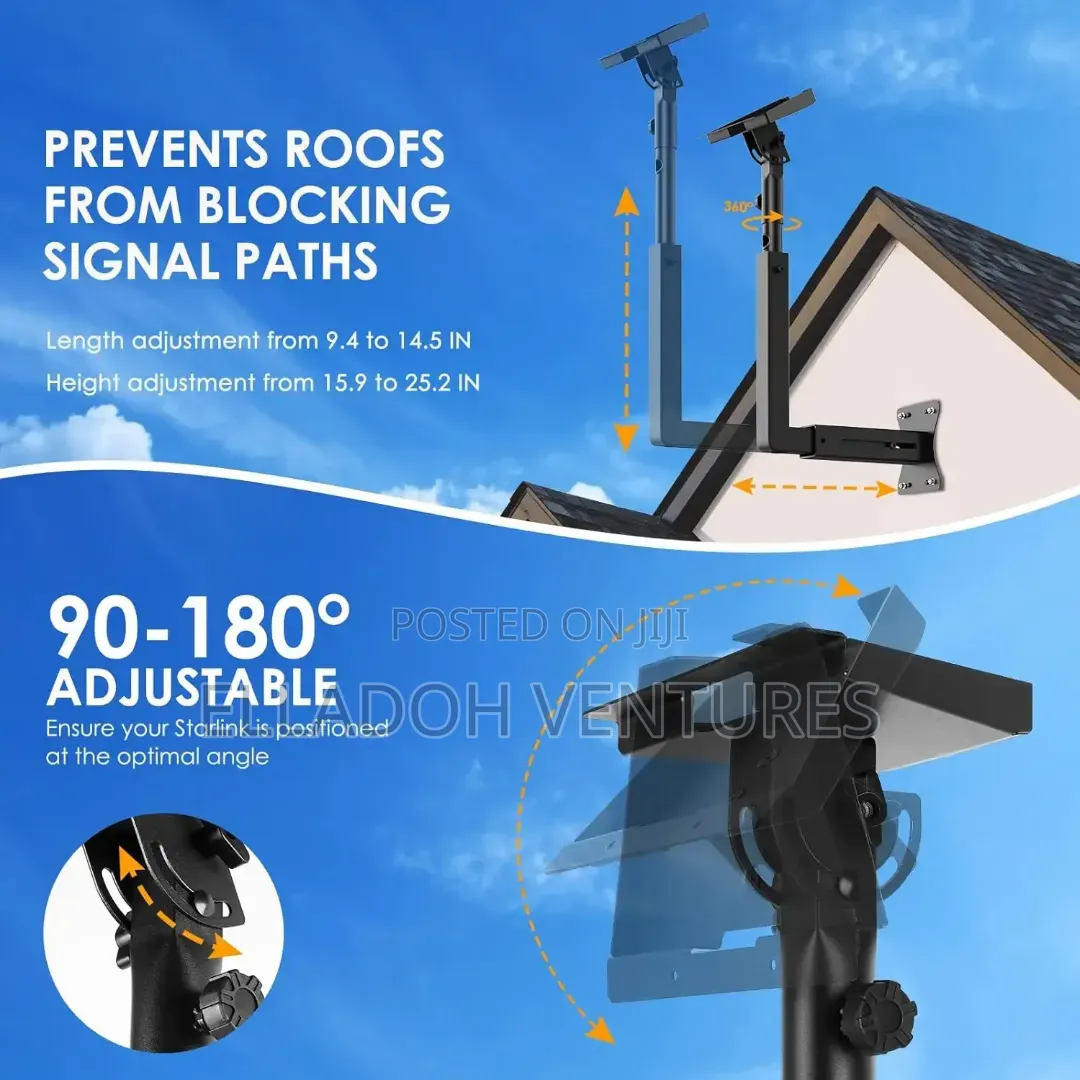 All Adjustable/ Metal Starlink Gen 3 Standard Mount