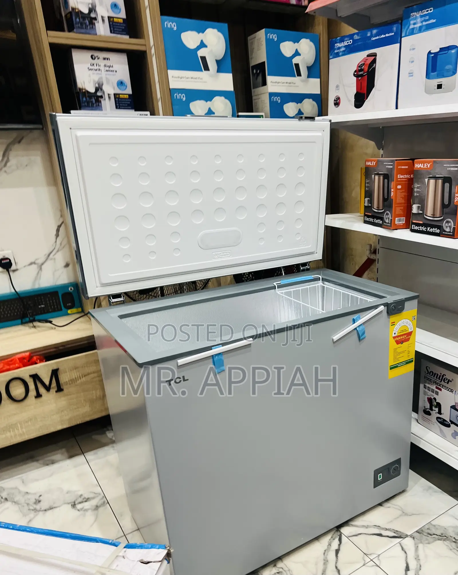 Classic Design TCL 200liters Electric Chest Freezer(Gray) 