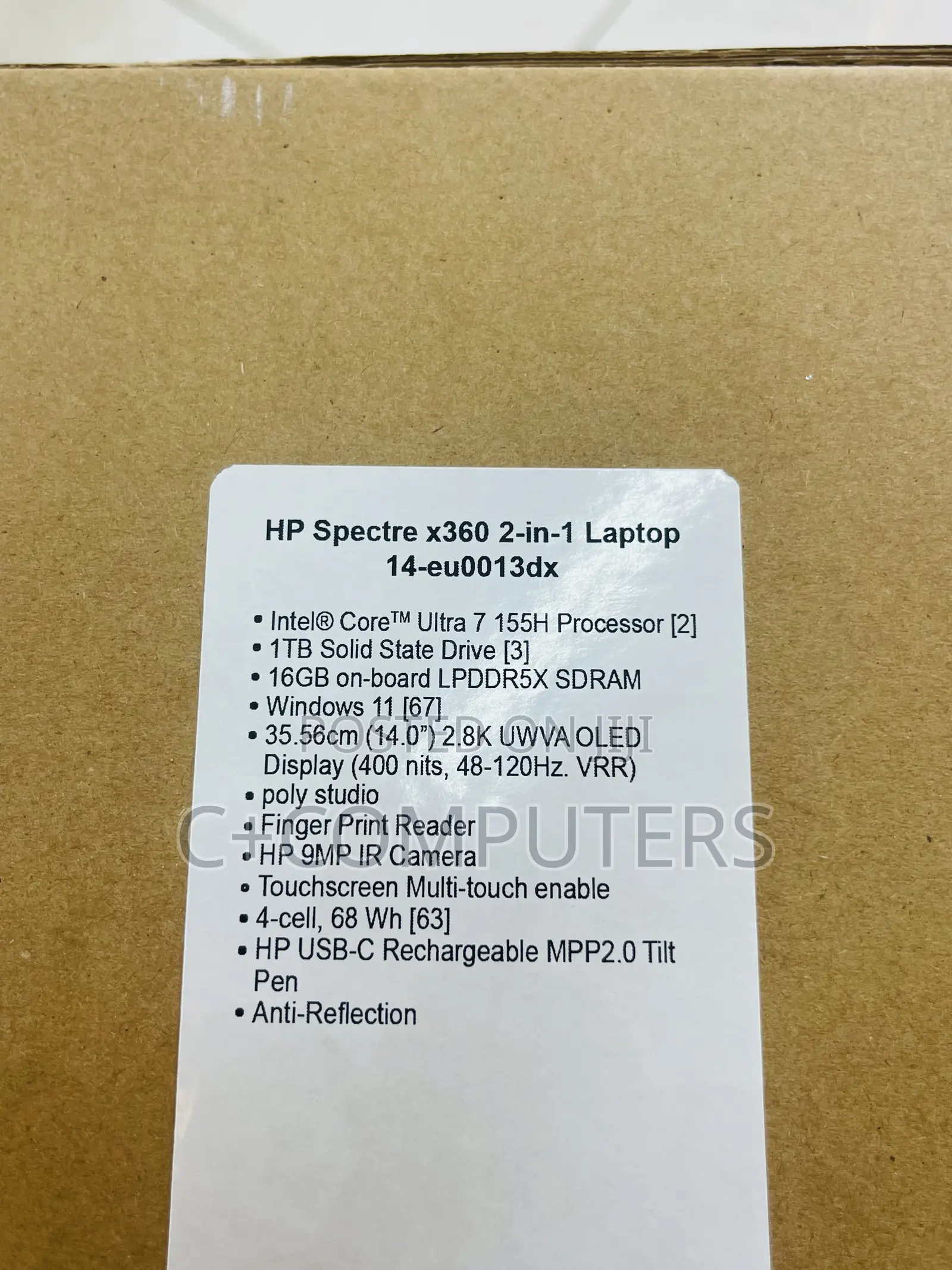 New Laptop HP Spectre 14 16GB Intel Core Ultra 7 SSD 1T