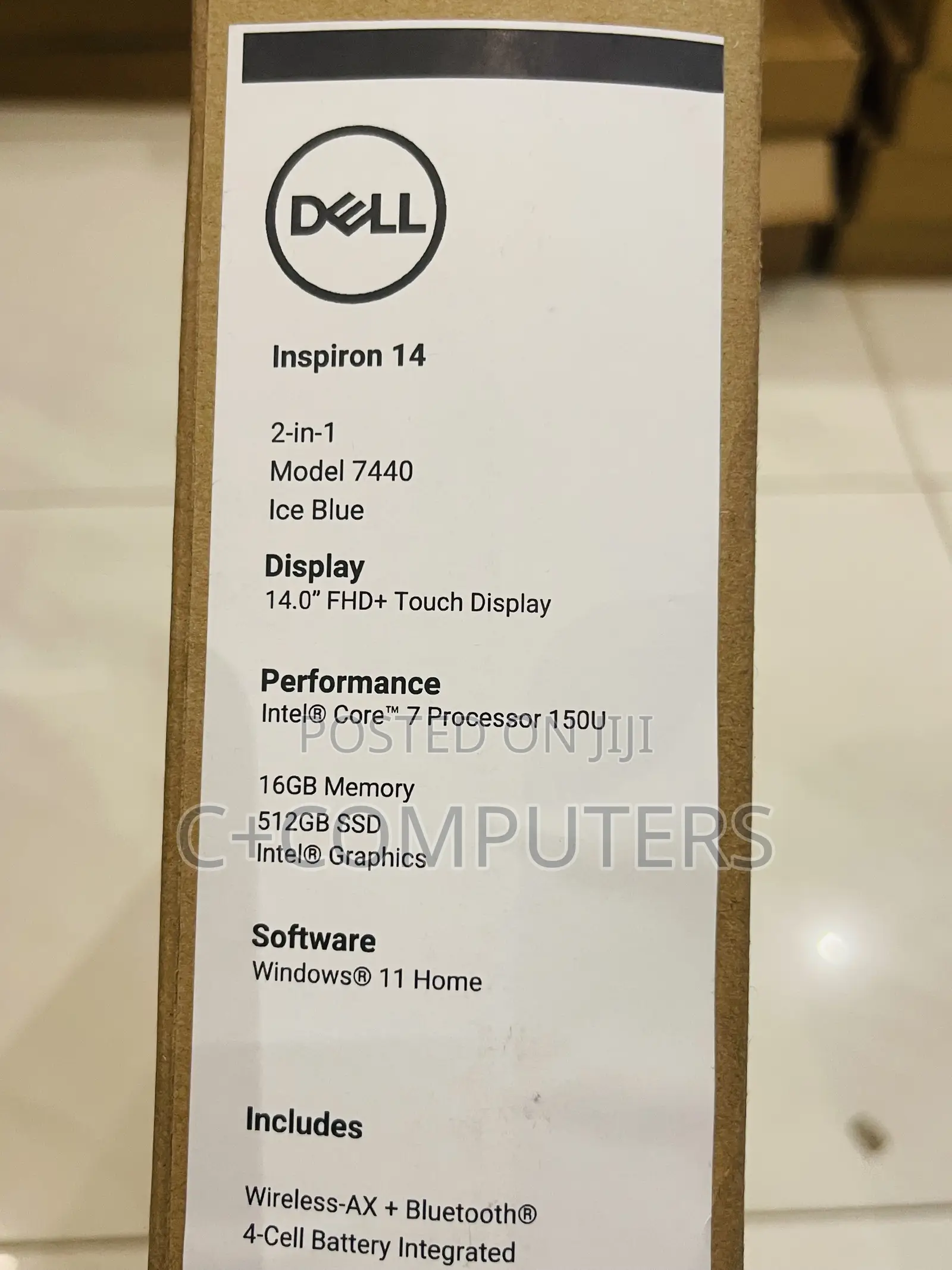 New Laptop Dell Inspiron 14 7440 2-in-1 16GB Intel Core i5 SSD 512GB