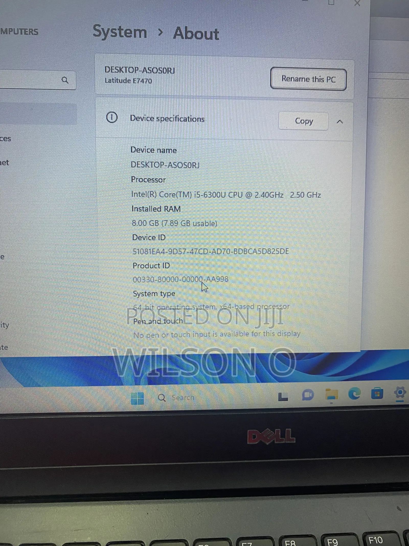 Laptop Dell Latitude E7470 8GB Intel Core i5 SSD 256GB