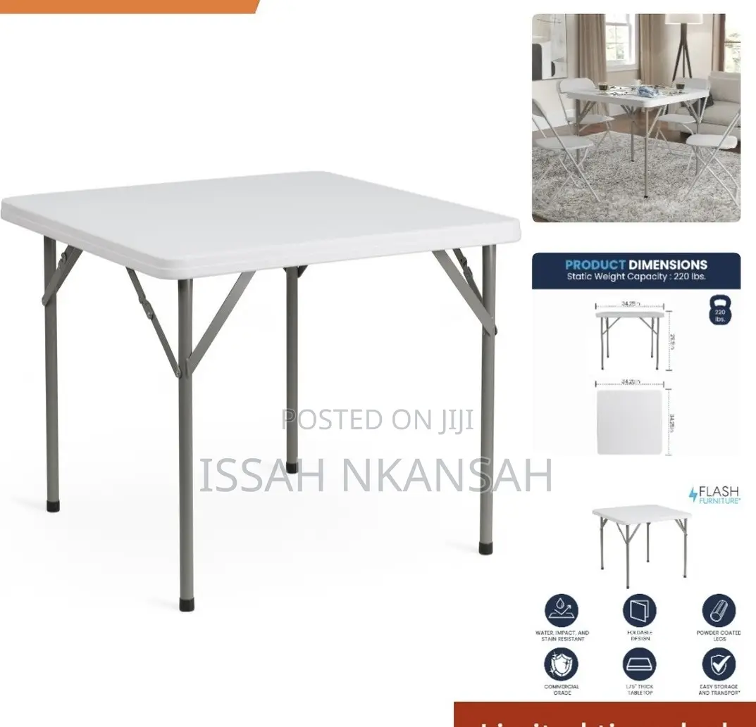 Outdoor Square Folding Table With Chairs
