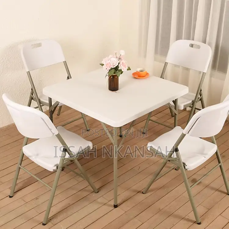 Outdoor Square Folding Table With Chairs
