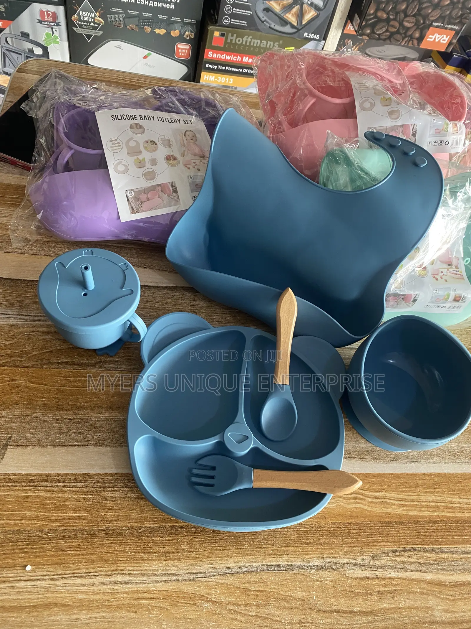 New Mums Bpa-Free Silicone Baby Feeding Set