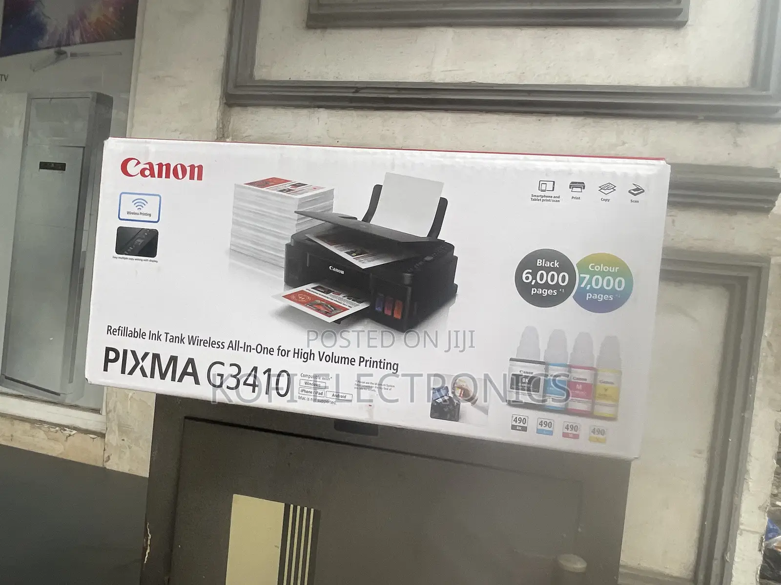 Canon Pixma G3410 Inkjet Printer High-yield Printing For Home Office