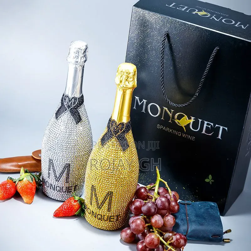 2 in 1 Monquet Sparkling Wine Bottles in Gift Box