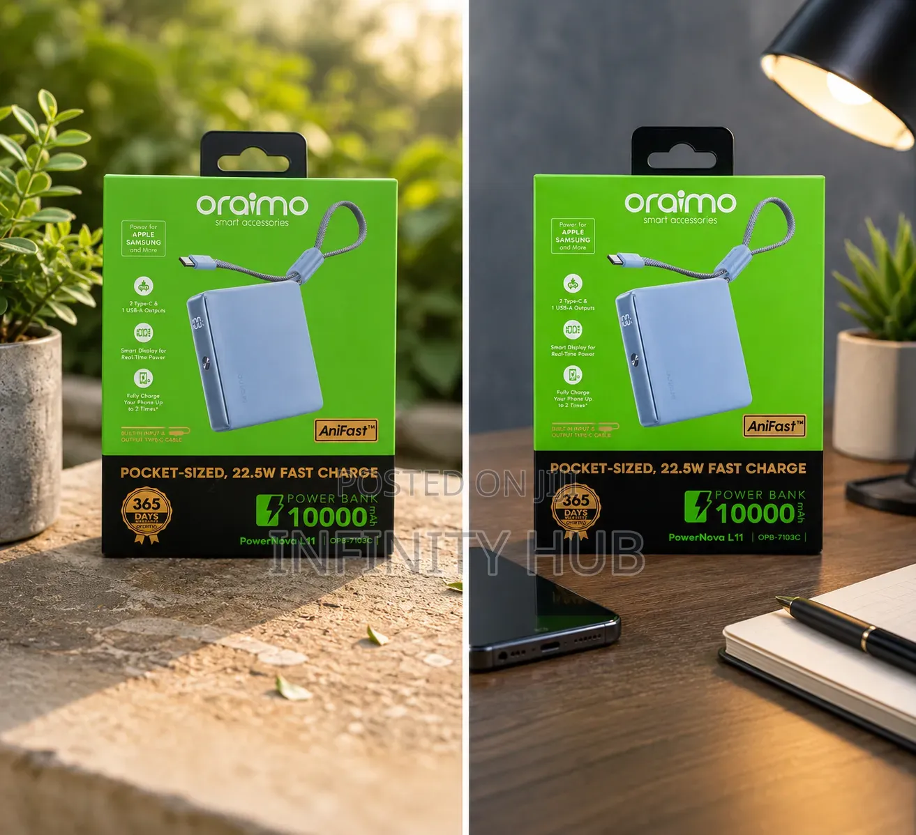 Oraimo Powernova L11 10000mah Power Bank 