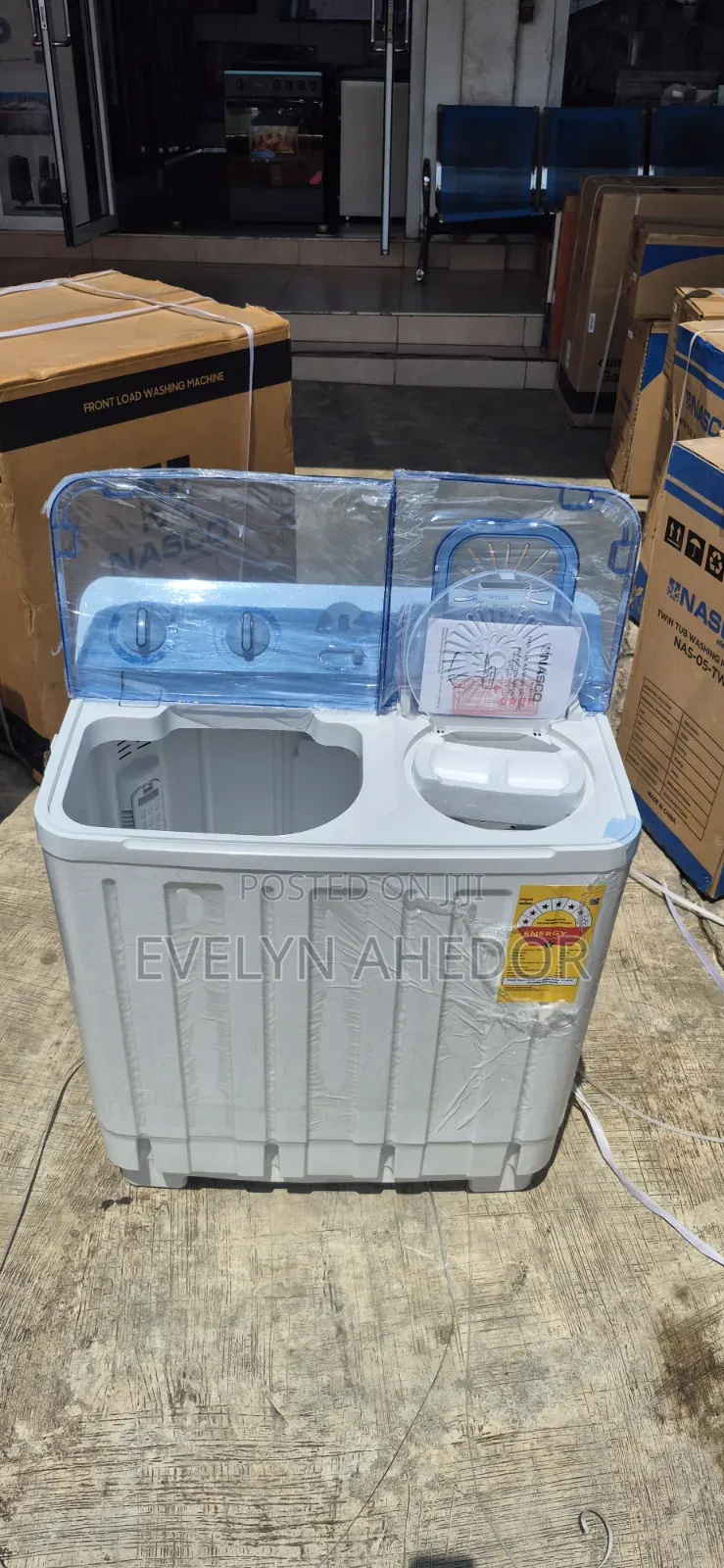 Nasco Twin Tap Top Load Washing Machine Semi Automatic