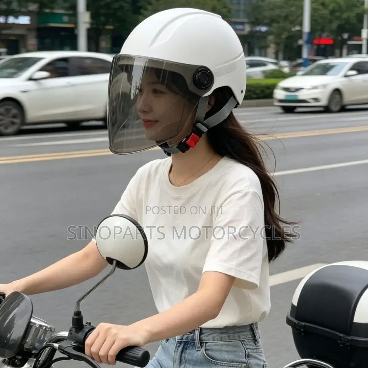 Motorcycle Safety Helmet With Full Face Shield Protection Adjustable