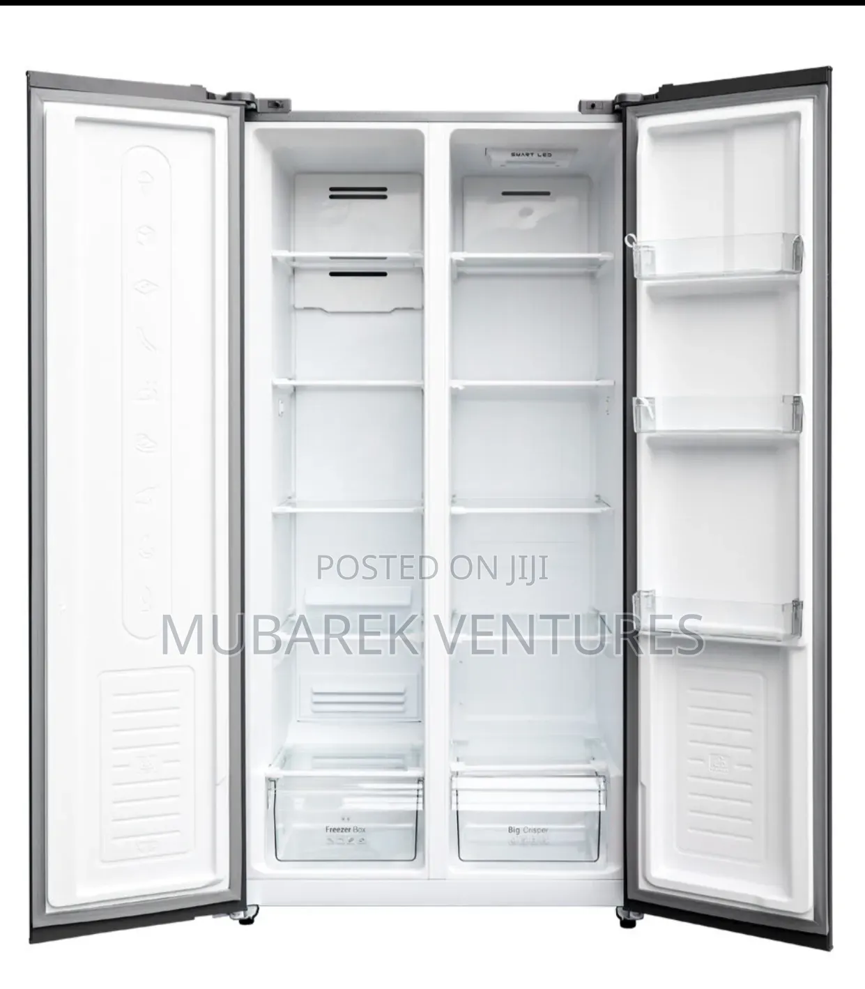 Nasco 400ltrs Side by Side Refrigerator Metalic Silver