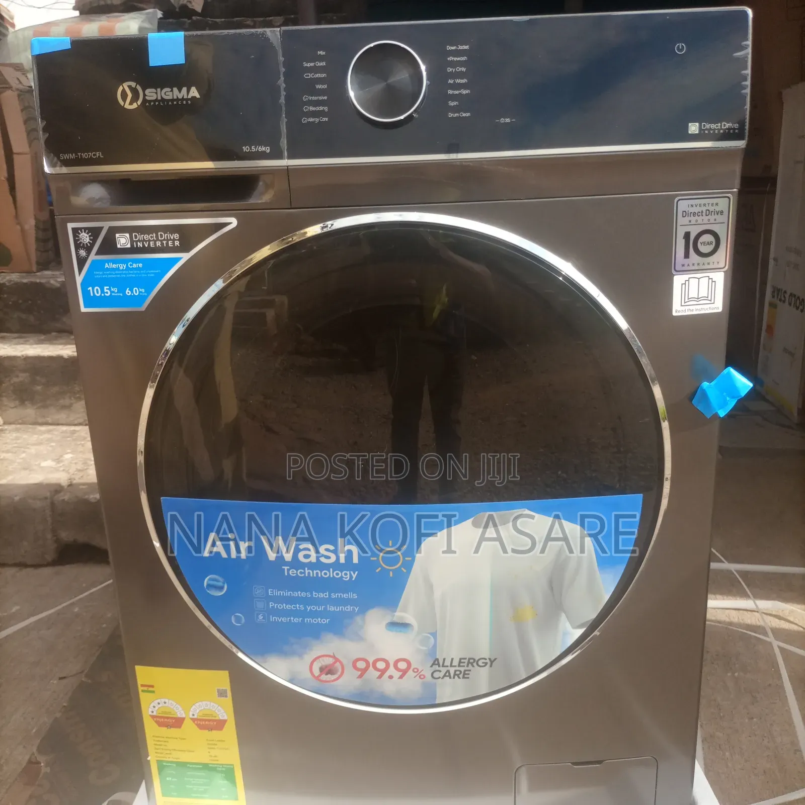 Sigma 10.5kg / 6 Kg Dryer Front Load Washing Machine