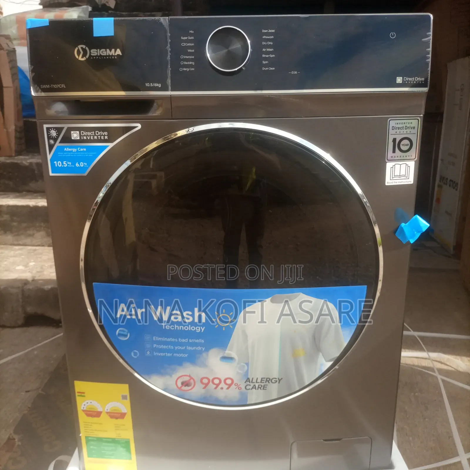 Sigma 10.5kg / 6 Kg Dryer Front Load Washing Machine