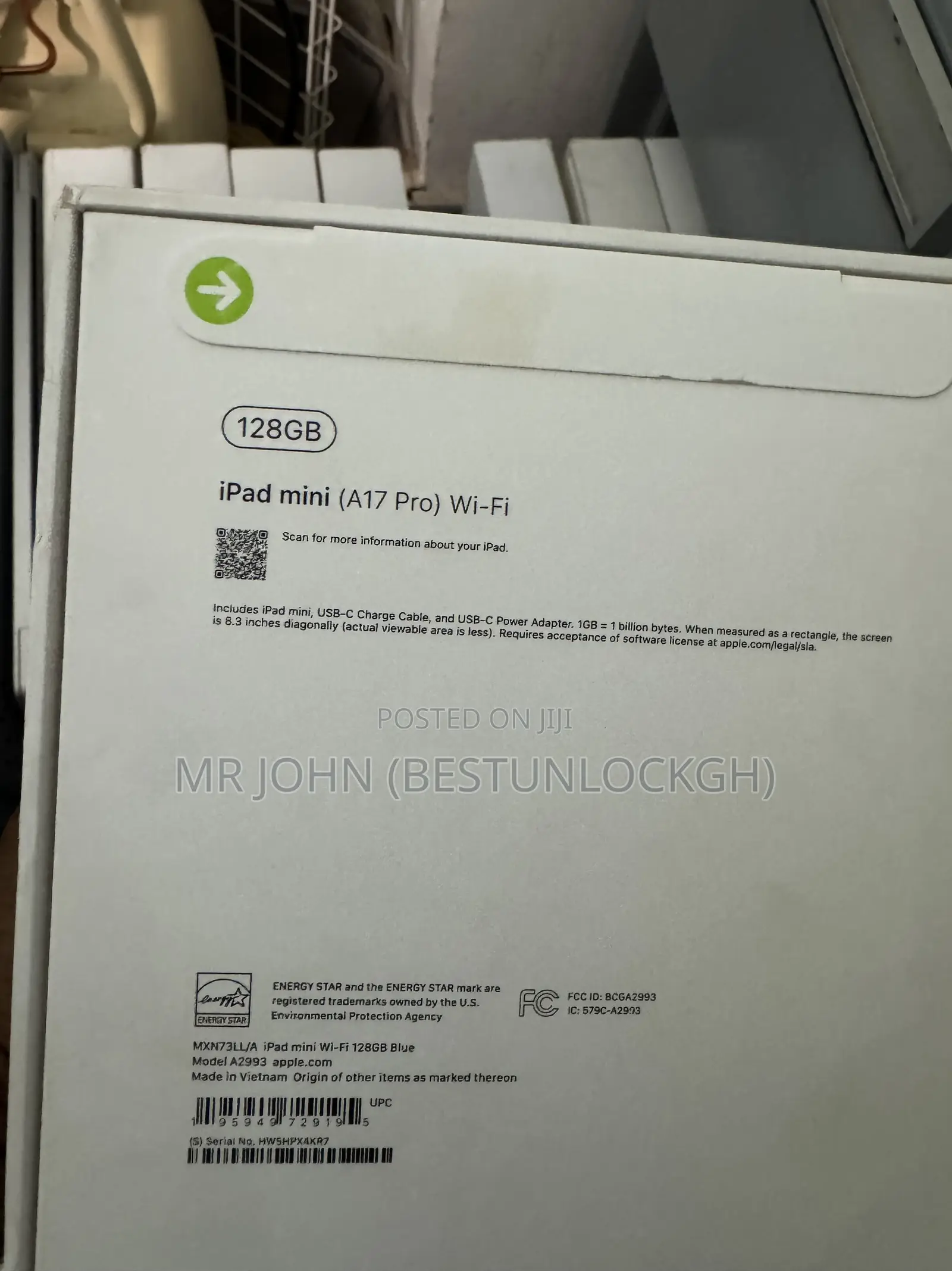 New Apple iPad mini 7 128 GB Blue