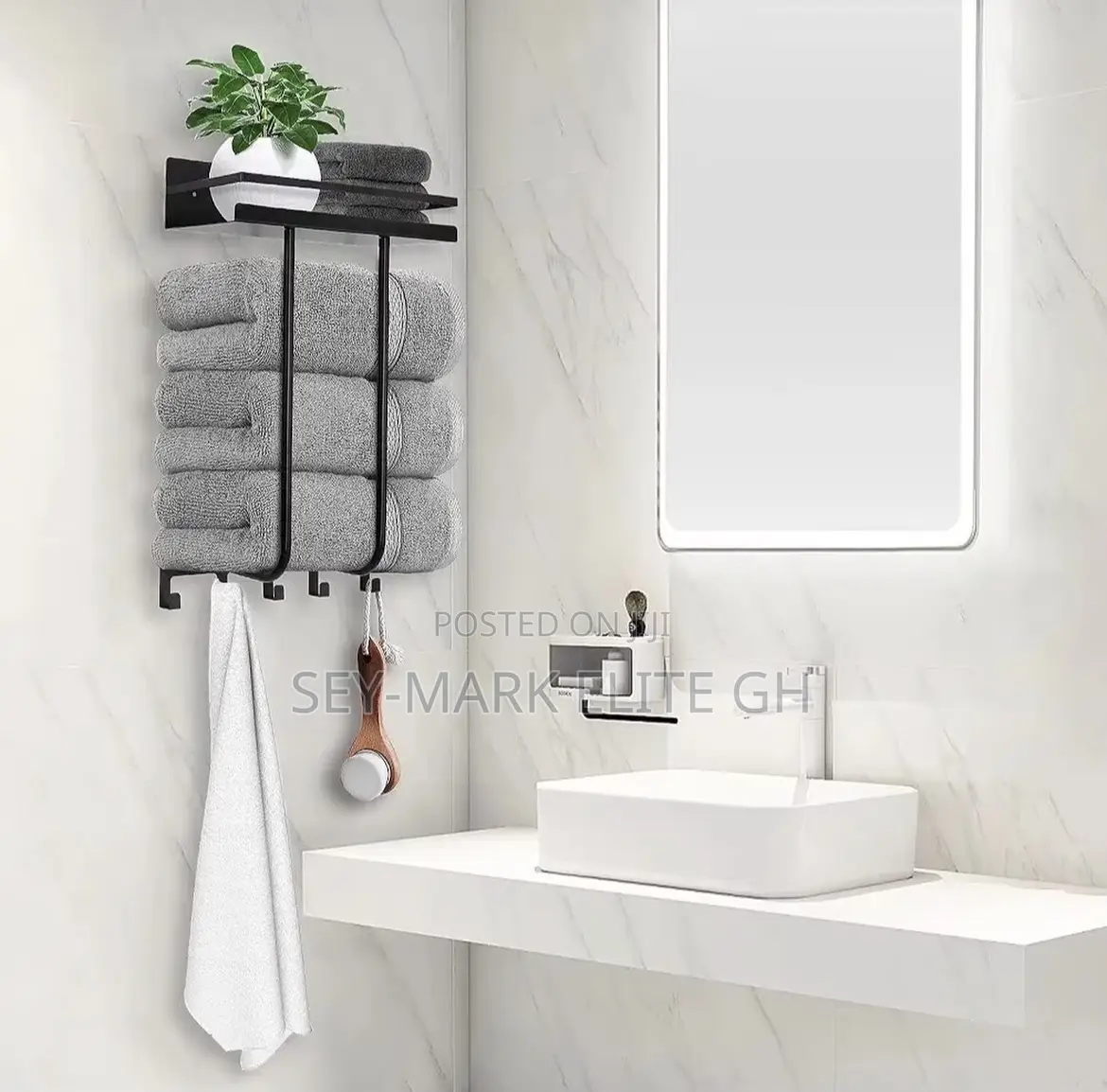Wall Mount Towel Holder