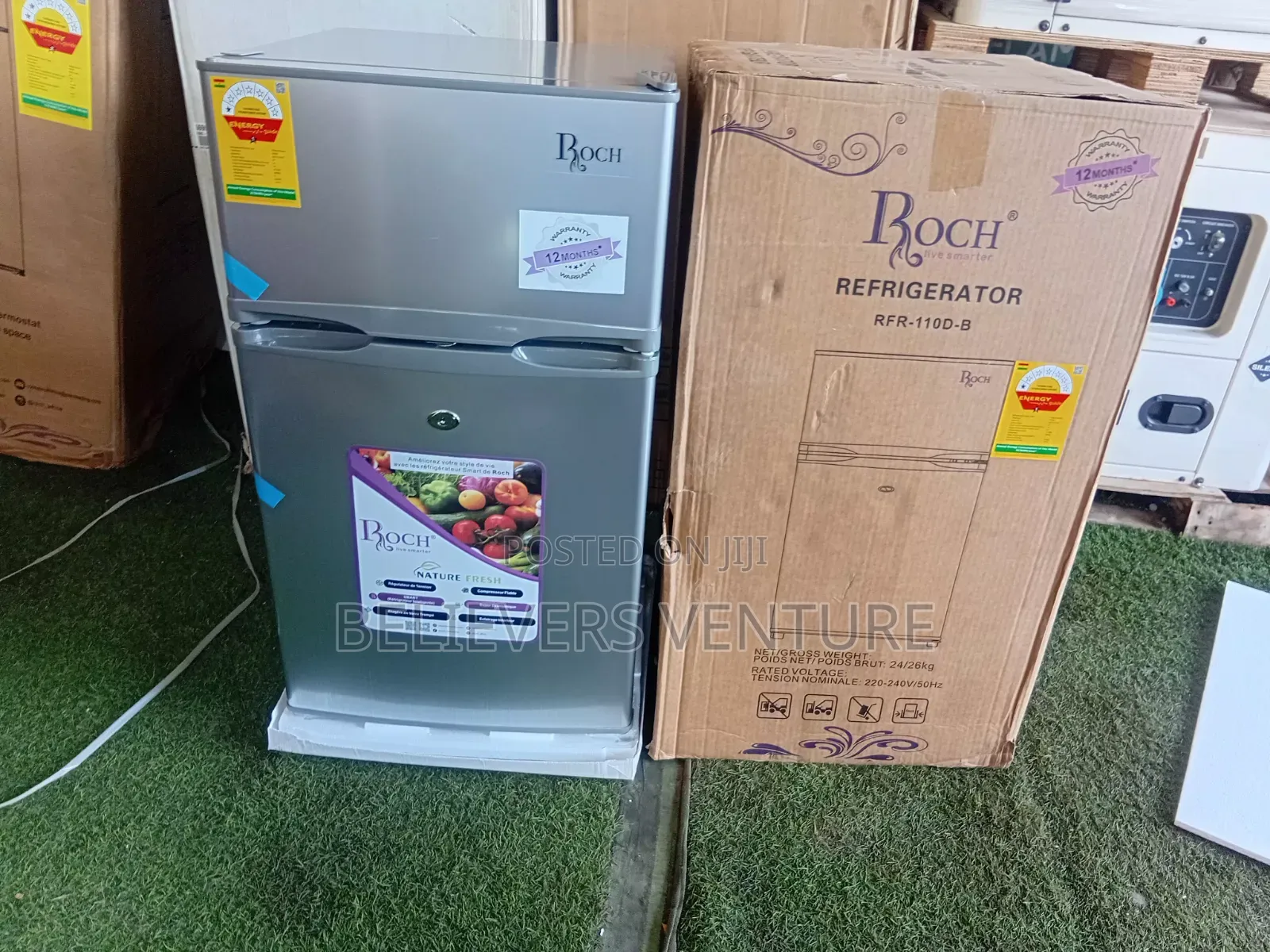 Premium 85l Roch Double Door Fridge RFR-110d-B 85l