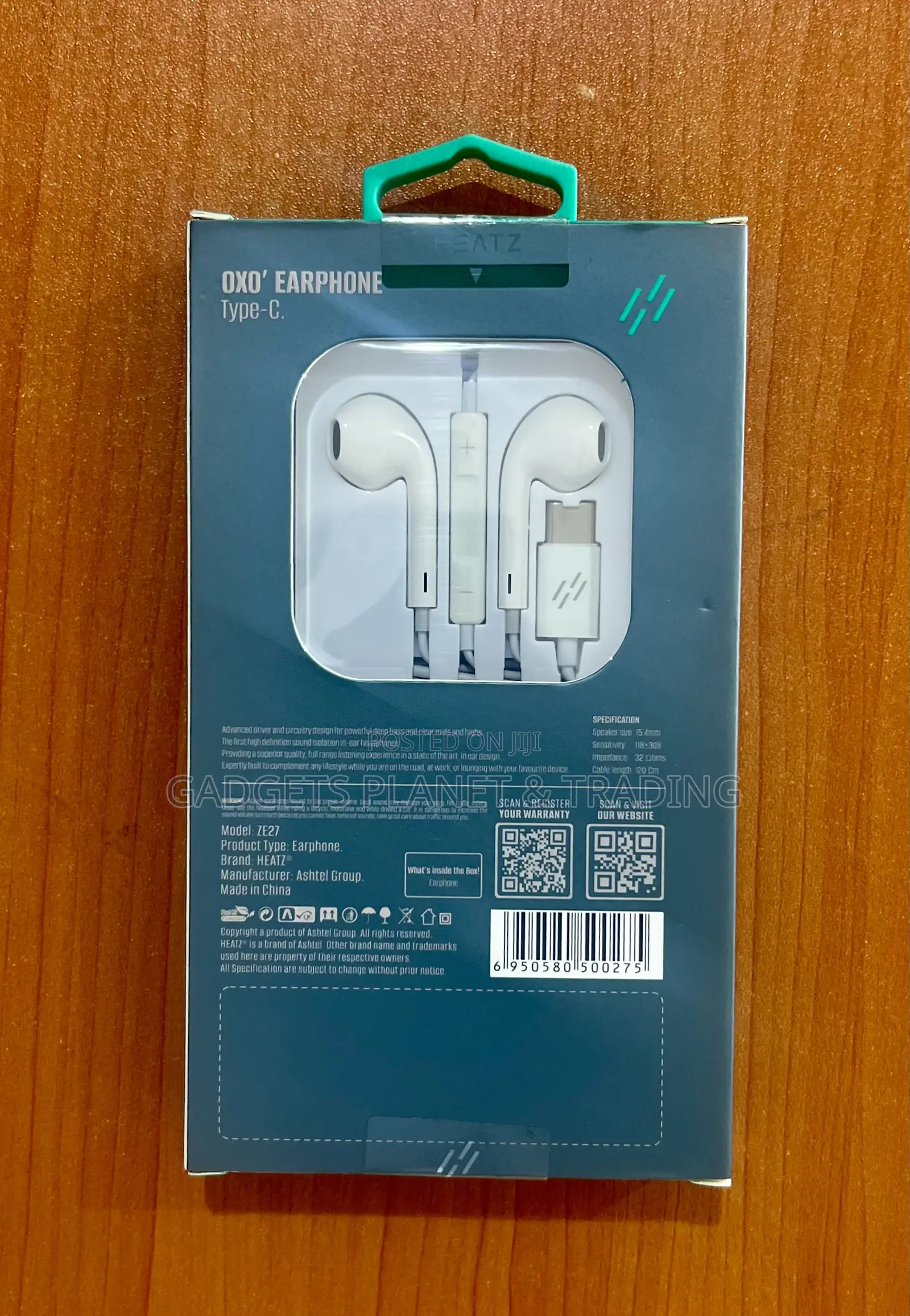 Heatz Stereo Dynamic Bass Type C Earphones - Ze27