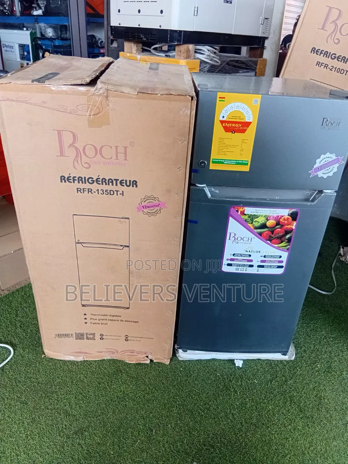 Roch 112l Top Freezer Fridge – Low Noise Energy Efficient 112l