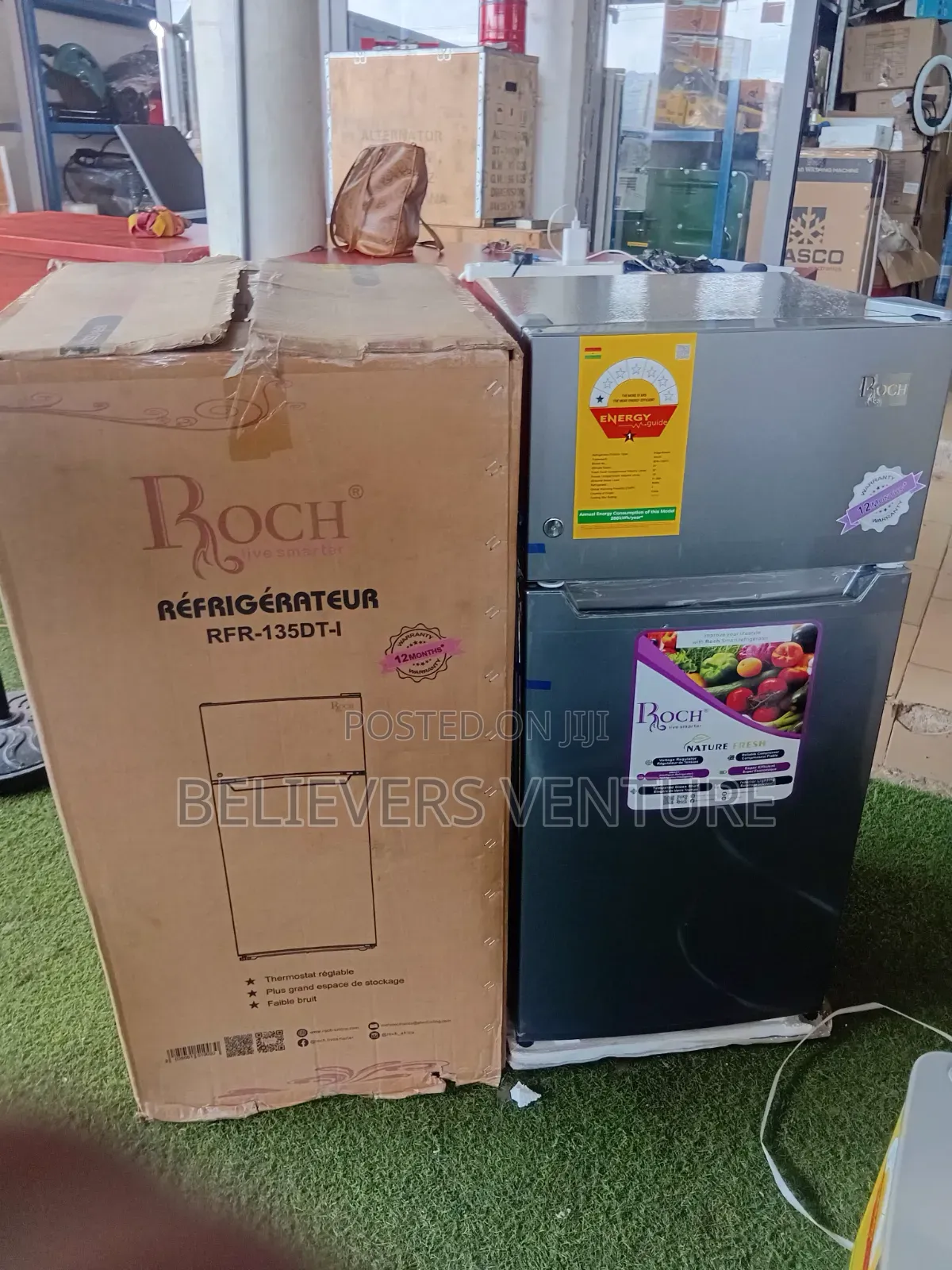 Roch 112l Energy-Saving Refrigerator –Perfect for Small Families 112l