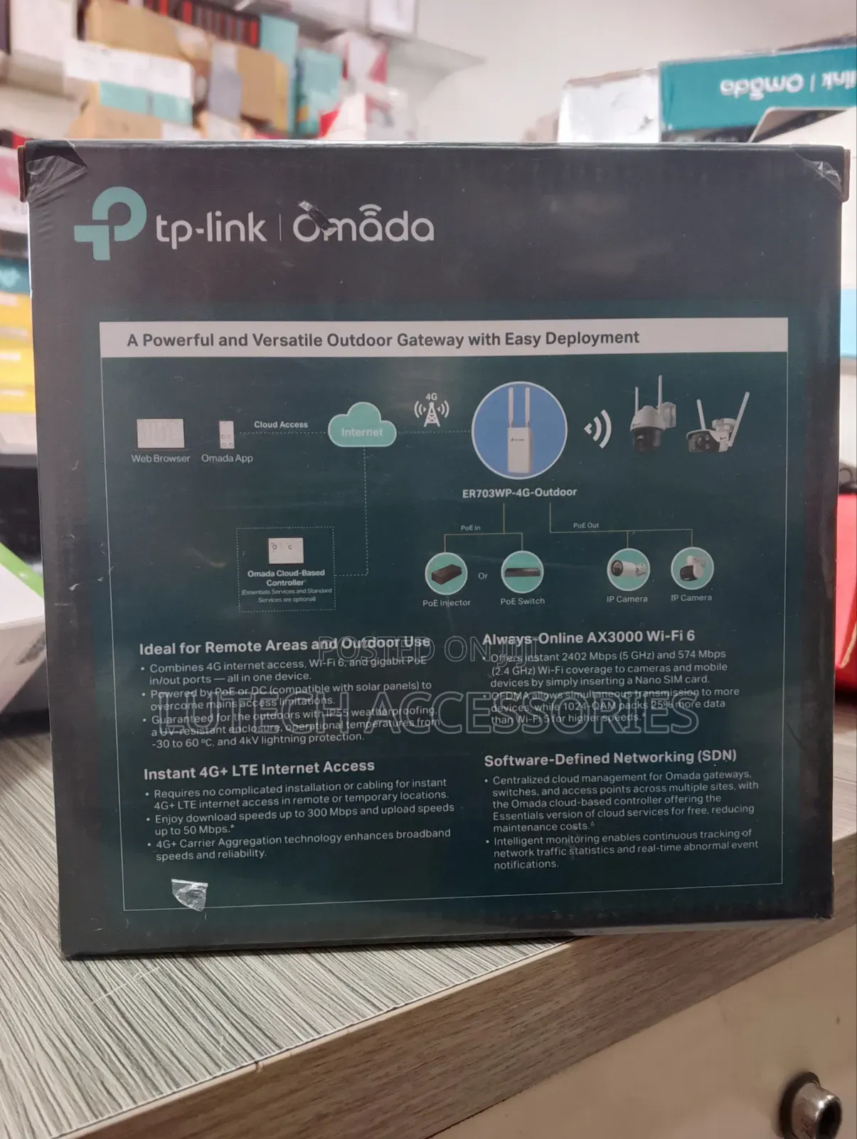 Tp Link 4g Ax3000 Wifi 6 Indoor/Outdoor Gateway Er703wp-4g-Outdoor