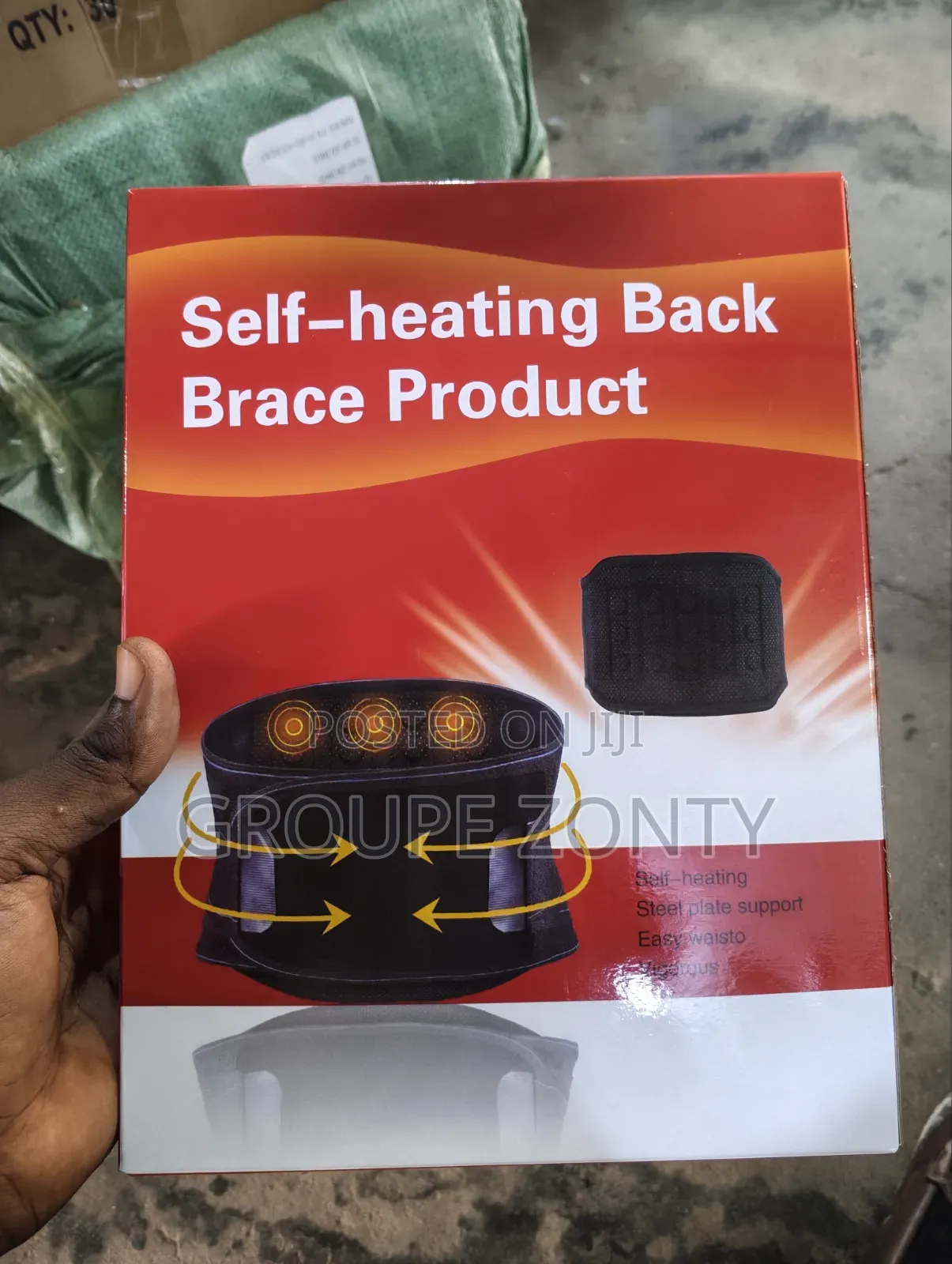 Self-Heating Back Brace