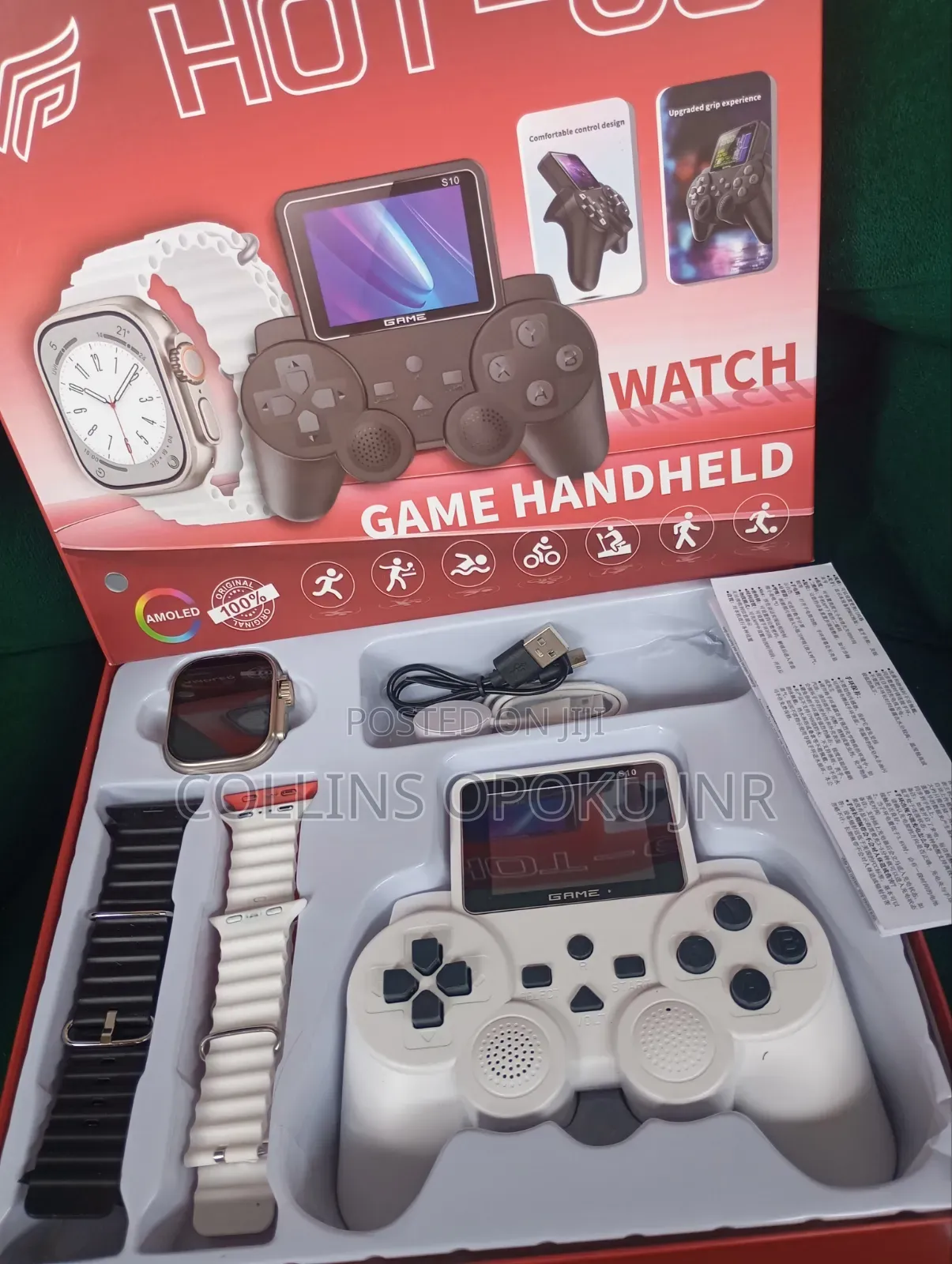 Amoled Hot-60 Handheld Gamepad With S10 Smart Watch and 4 Straps