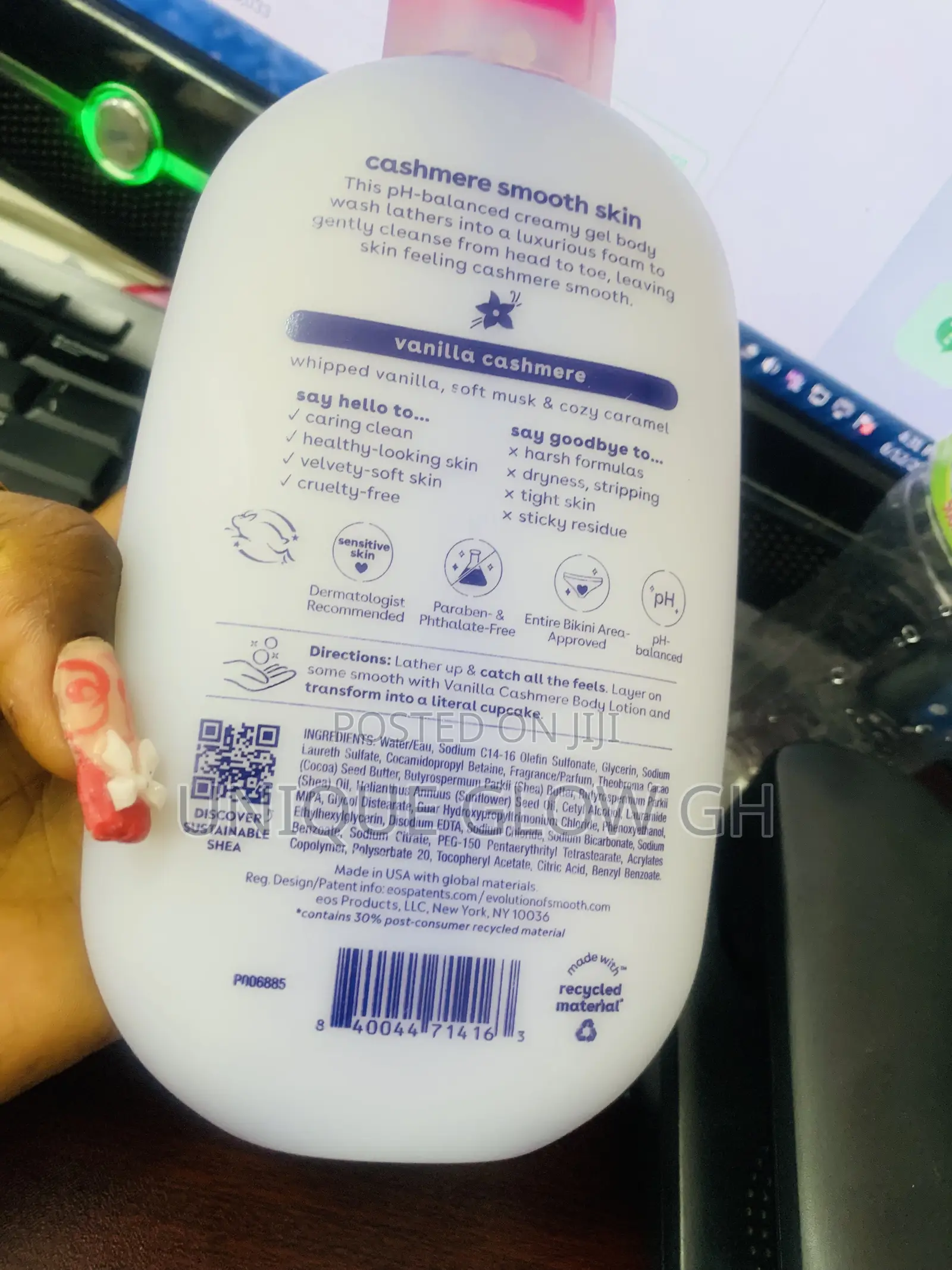 Evolution of Smooth Shea Better Cashmere Body Wash Vanilla