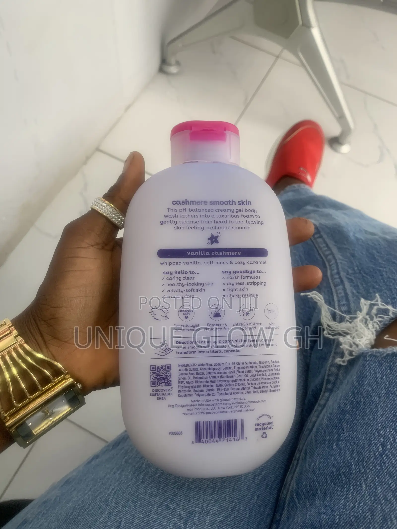 Evolution of Smooth Shea Better Cashmere Body Wash Vanilla