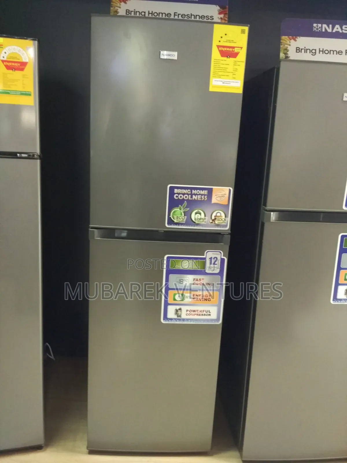 Nasco 258ltrs Bottom Freezer Refrigerator