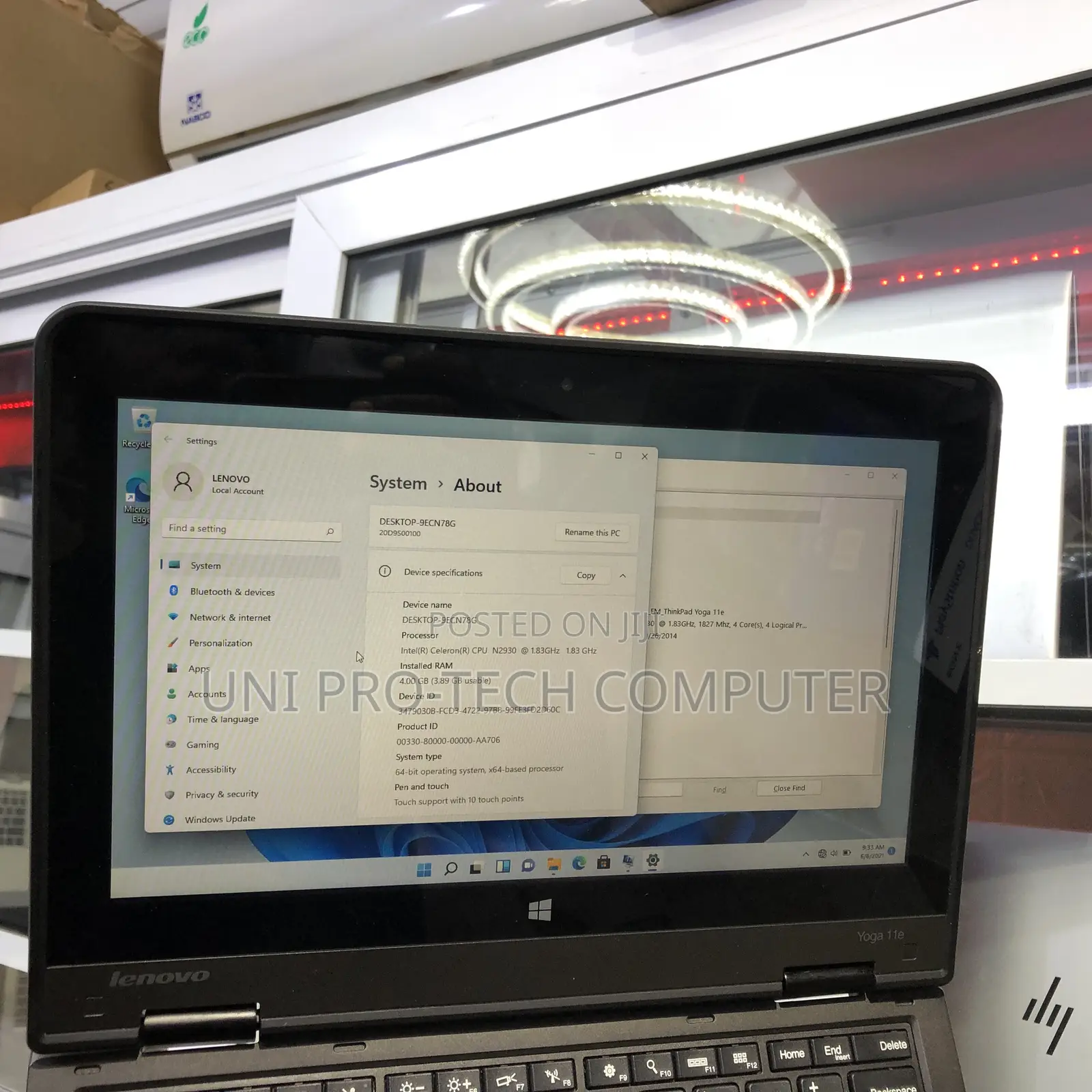 Laptop Lenovo Yoga 11e 8GB Intel Core M3 SSD 256GB