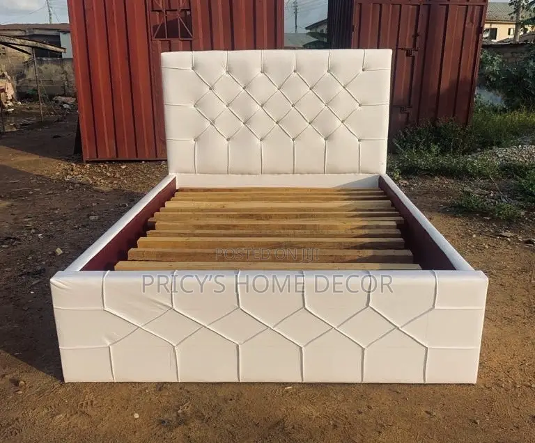 Luxury Upholstered Bed Frame – Available in Multiple Colors!