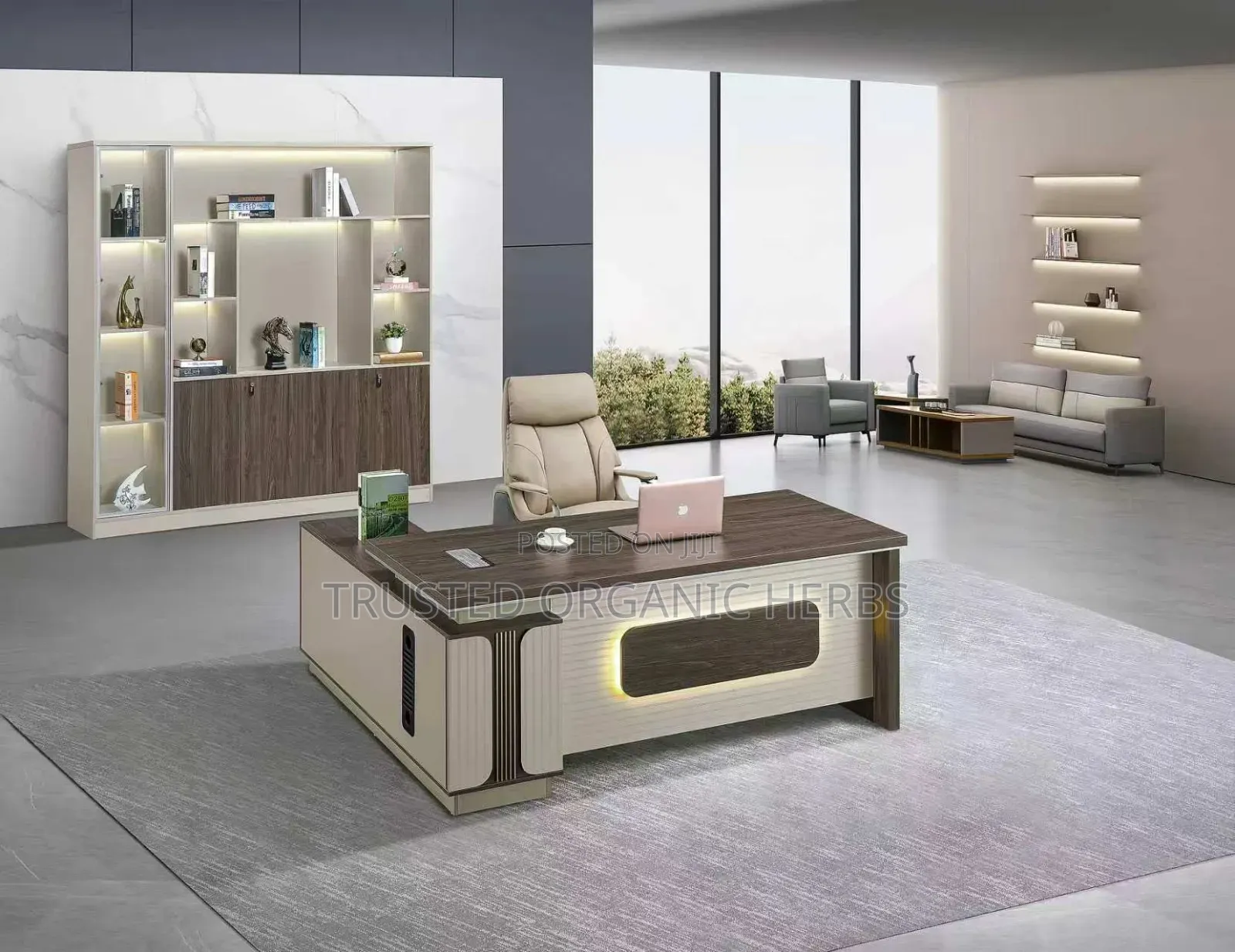 Executive Luxury L-Shape Office Table ( Imported)