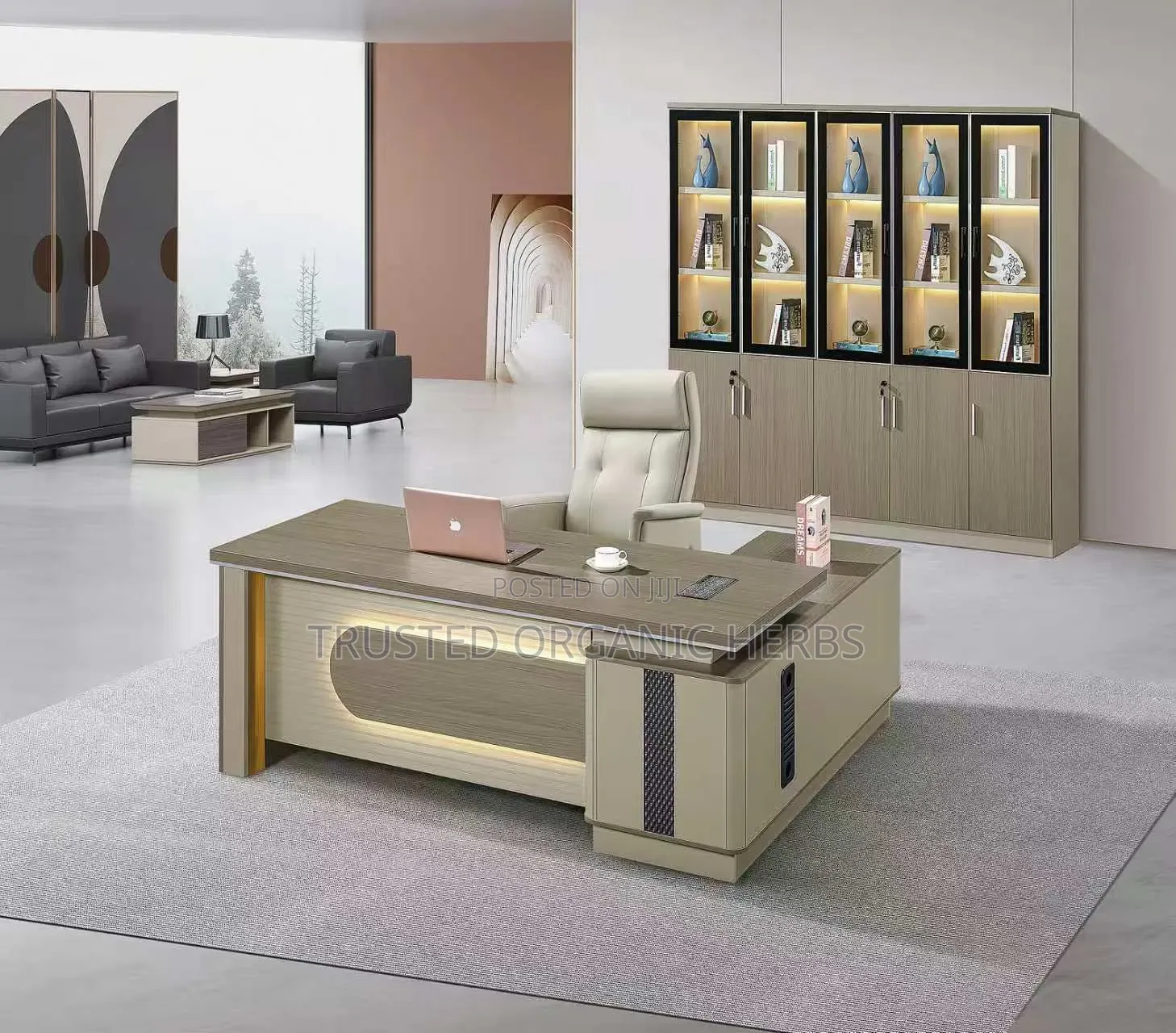 Executive Luxury L-Shape Office Table ( Imported)