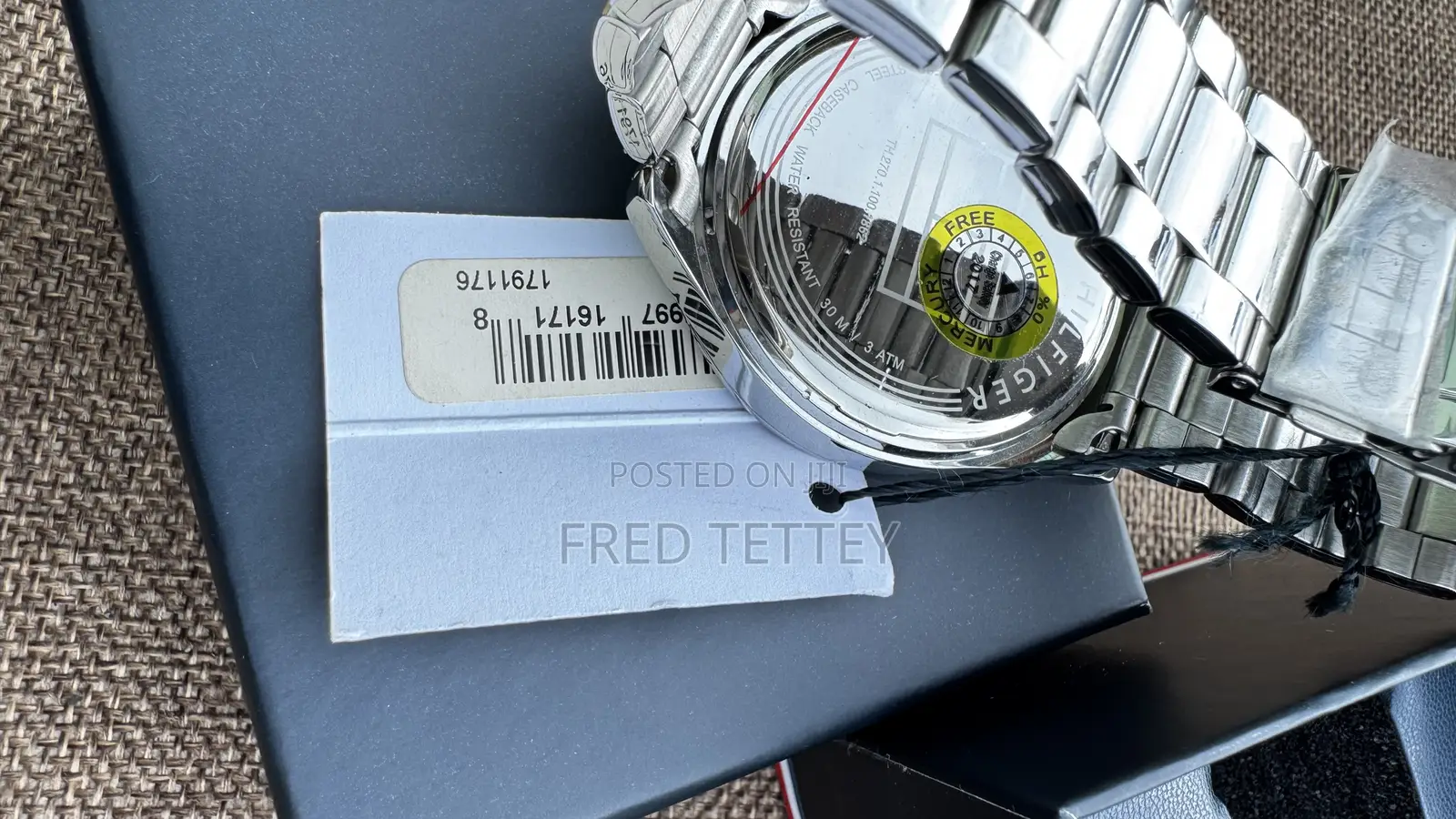 Tommy Hilfiger 44mm 316l Stainless Steel Men Watchy