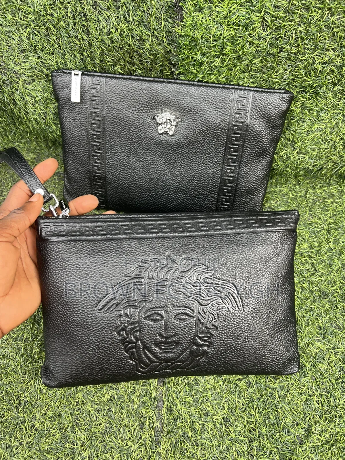 Versace Leather Clutch Bags