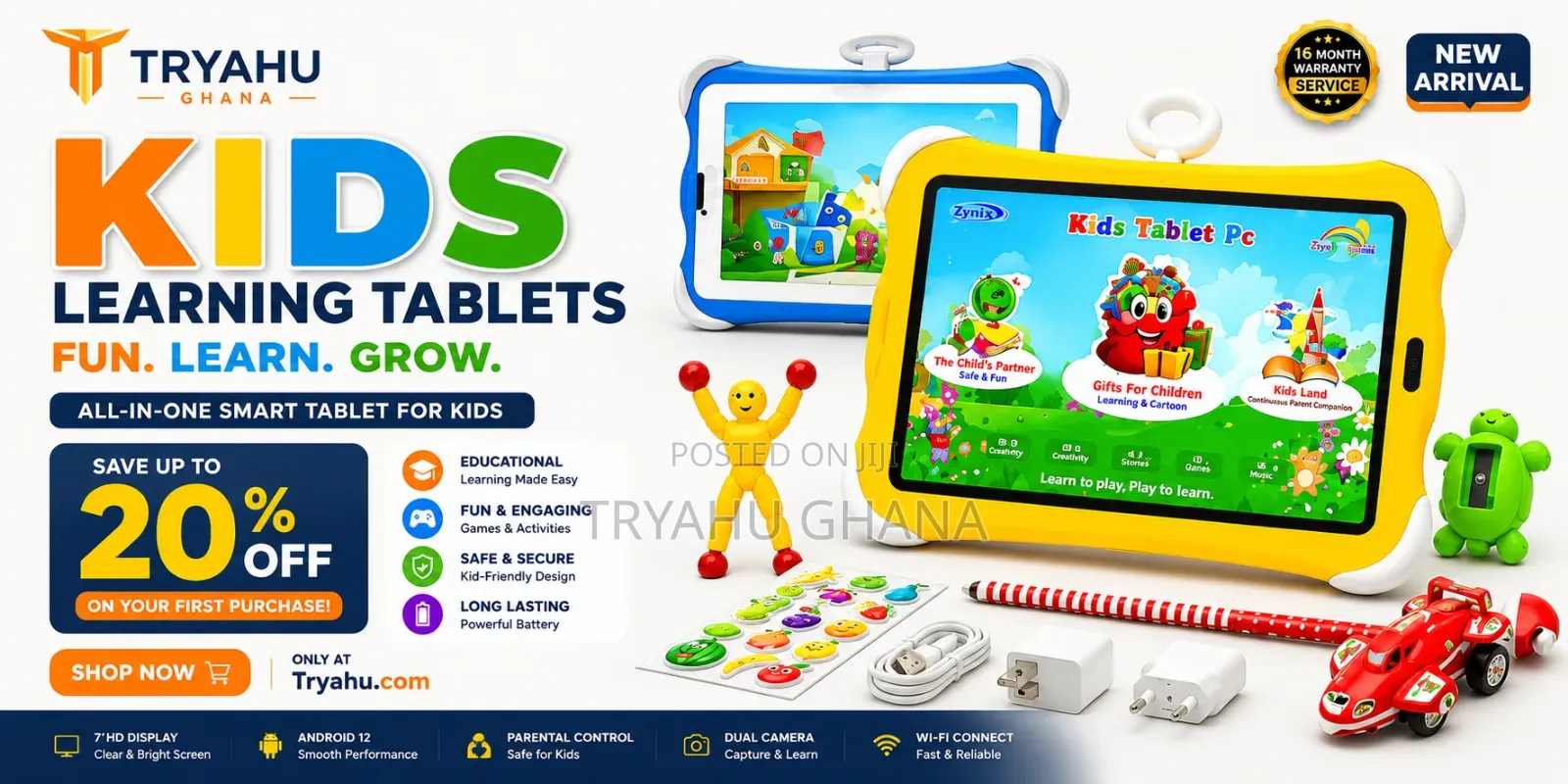 New Tablet 128 GB Yellow