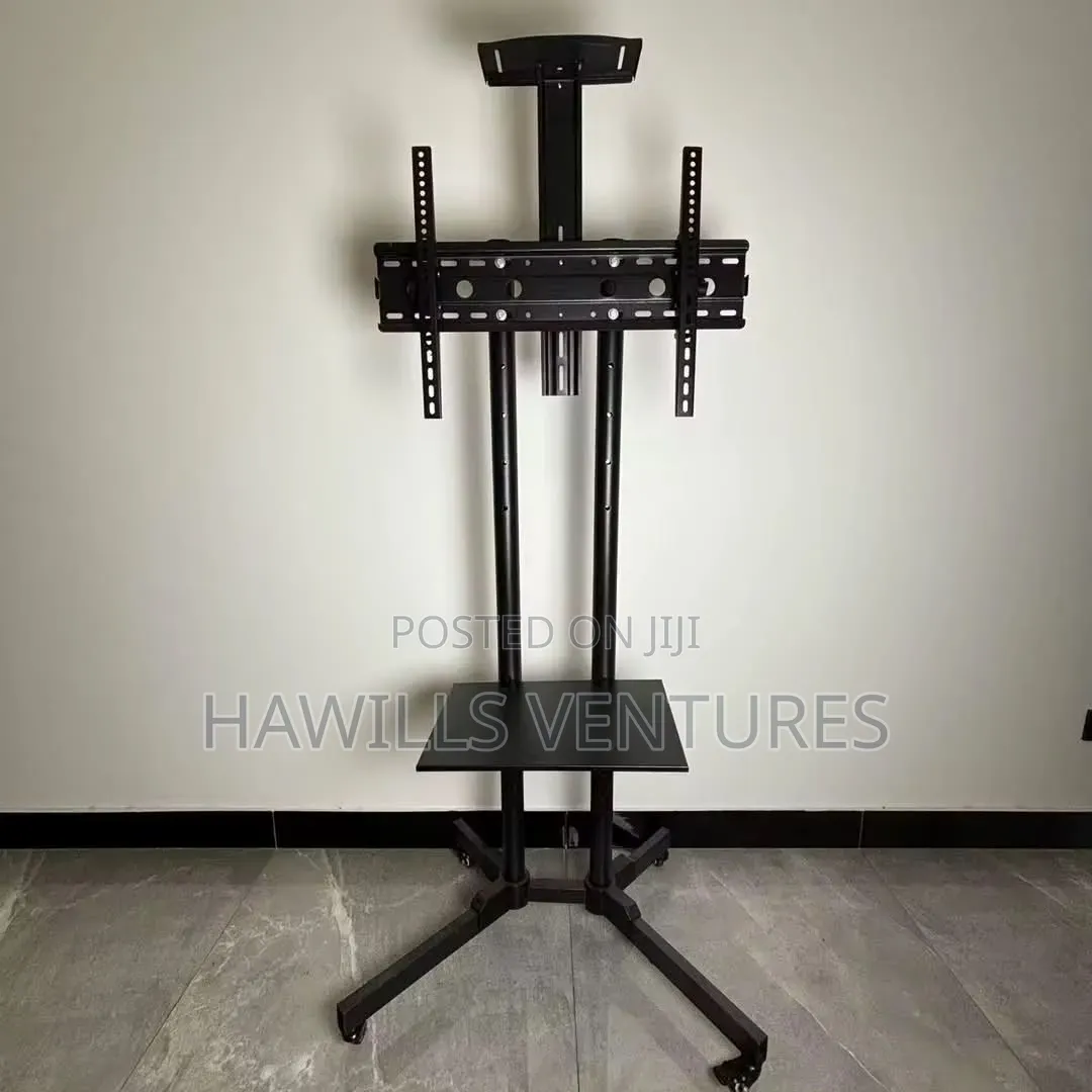 Tv Stand Featuring a Heavy- Duty Steel Frame to Hold Screen 32-70".