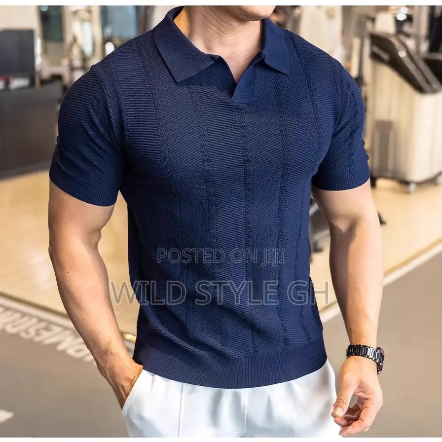 Classy Slimfit Knitted Polo Shirt