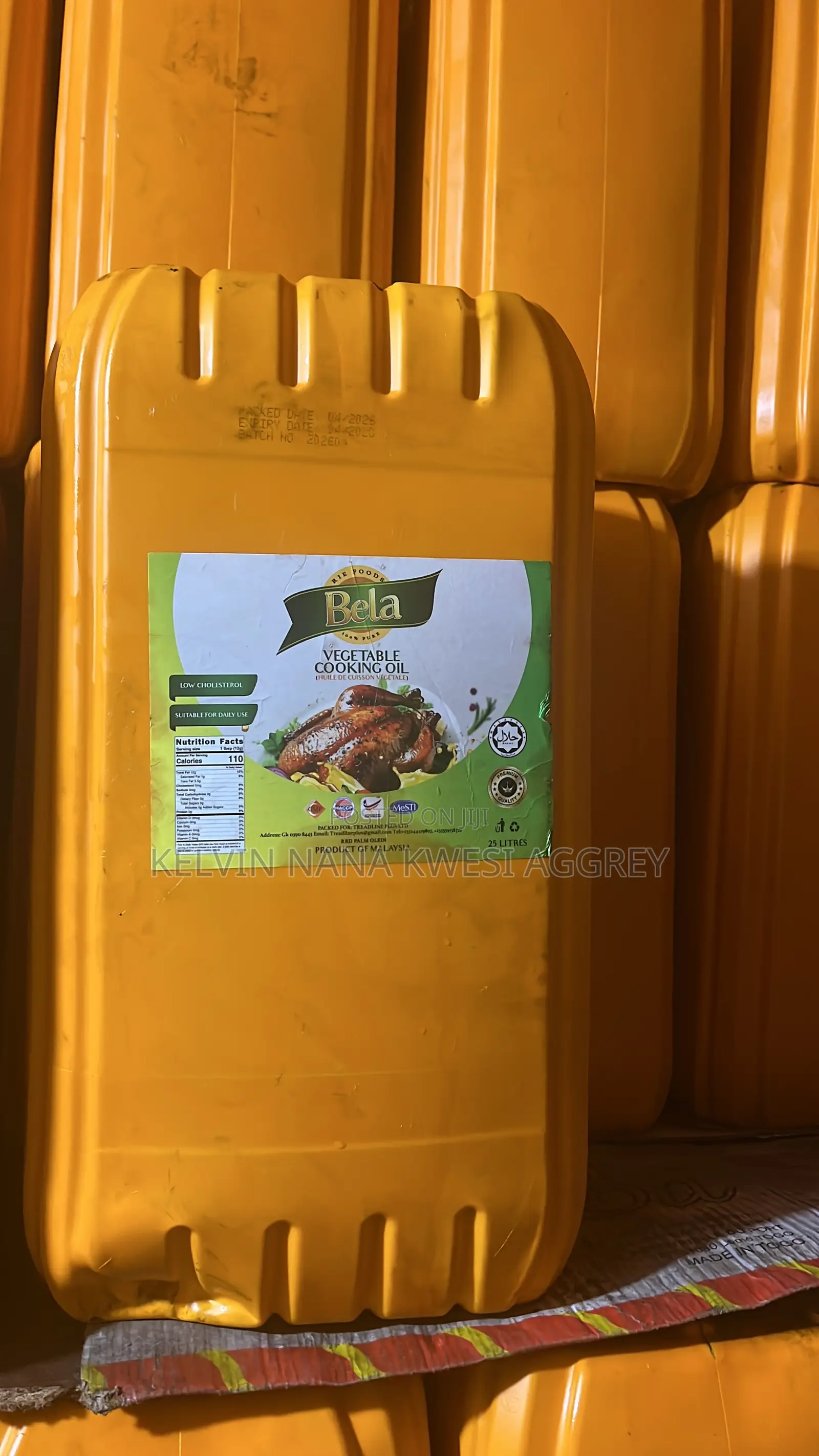 Bela Vegetable Cooking Oil 25l