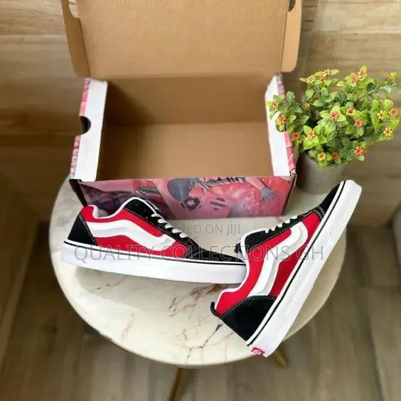 Vans Knu Skool Red and Black