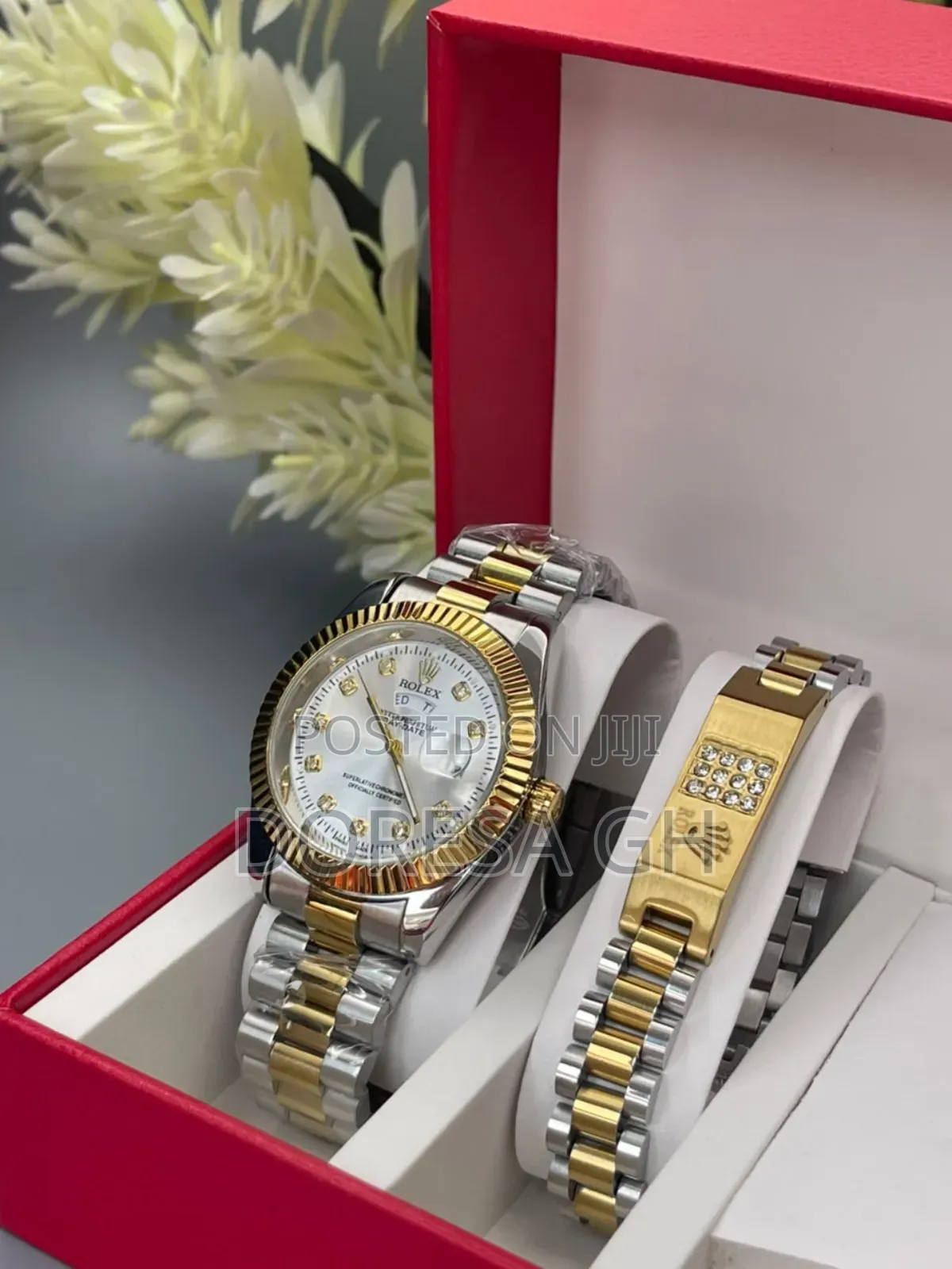 Rolex Watch Rolex Bracelet Set for Him – Matching Gift Set