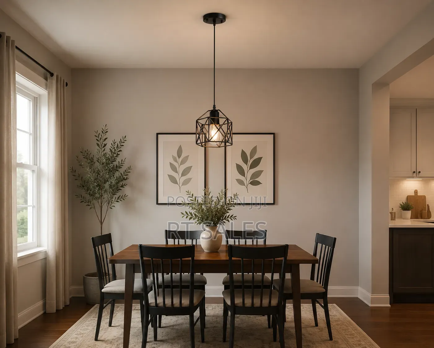 Metal Single Pendant Light.