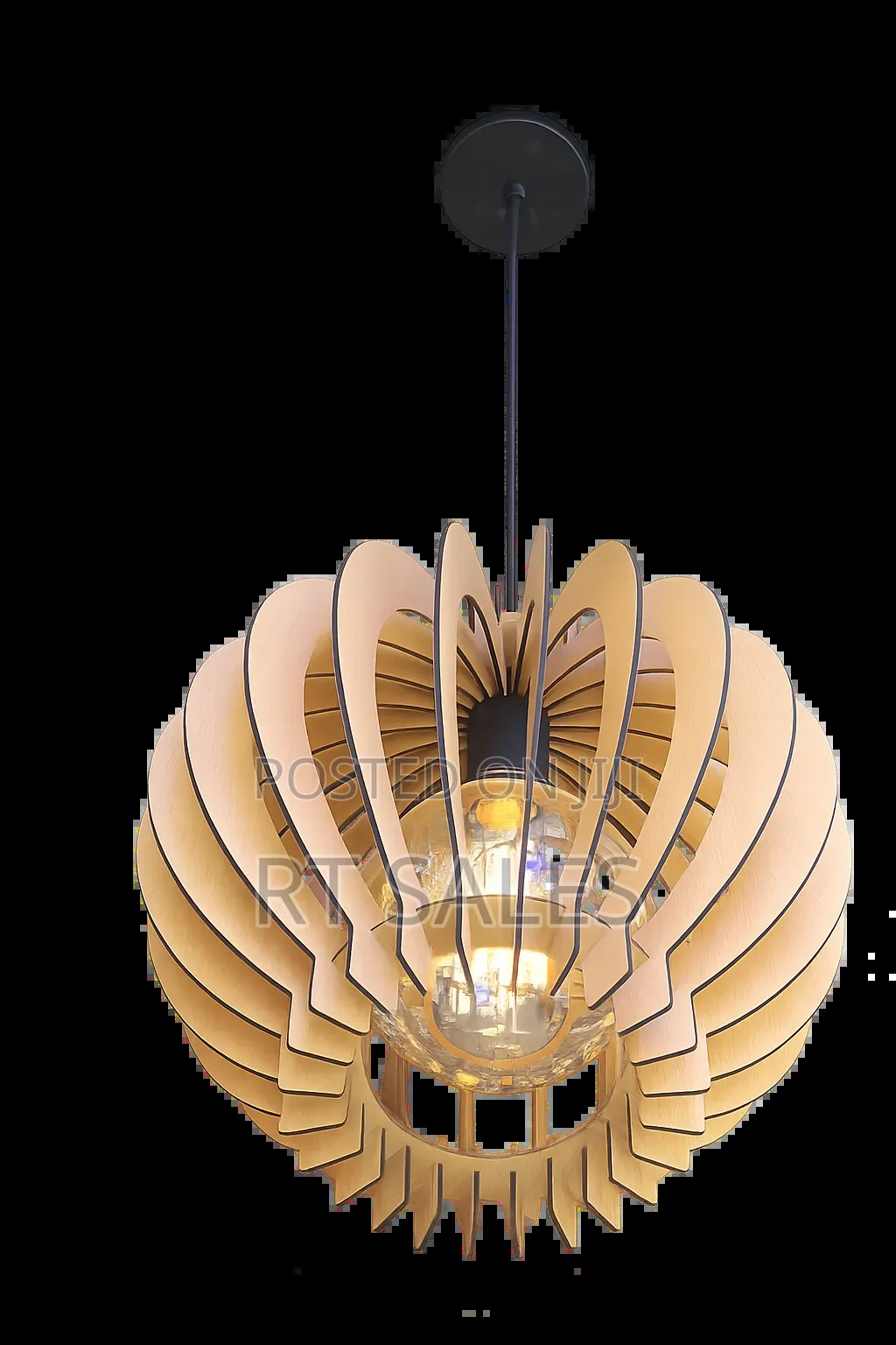 New Wooden Single Pendant Light