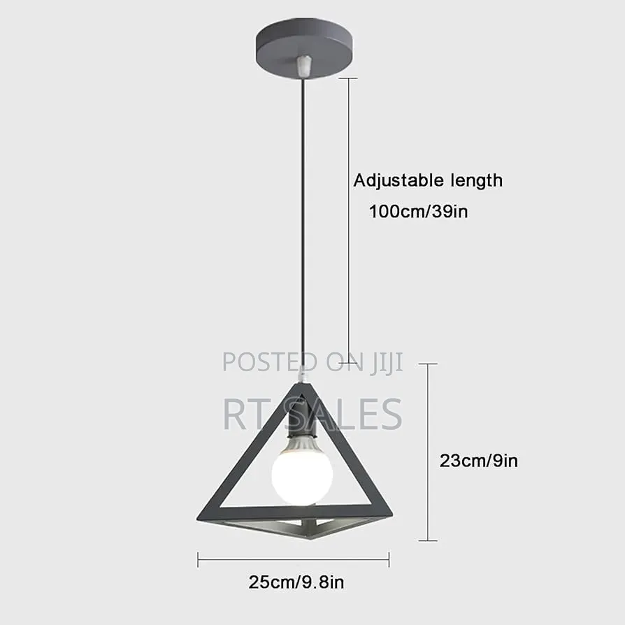 Triangle Single Pendant Light.