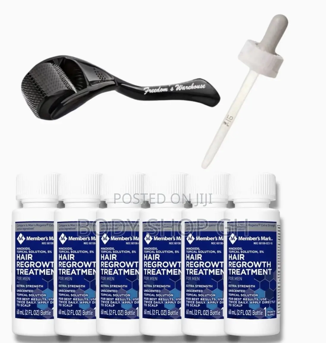 Member’S Mark Minoxidil Solution + Derma Roller - Kirkland