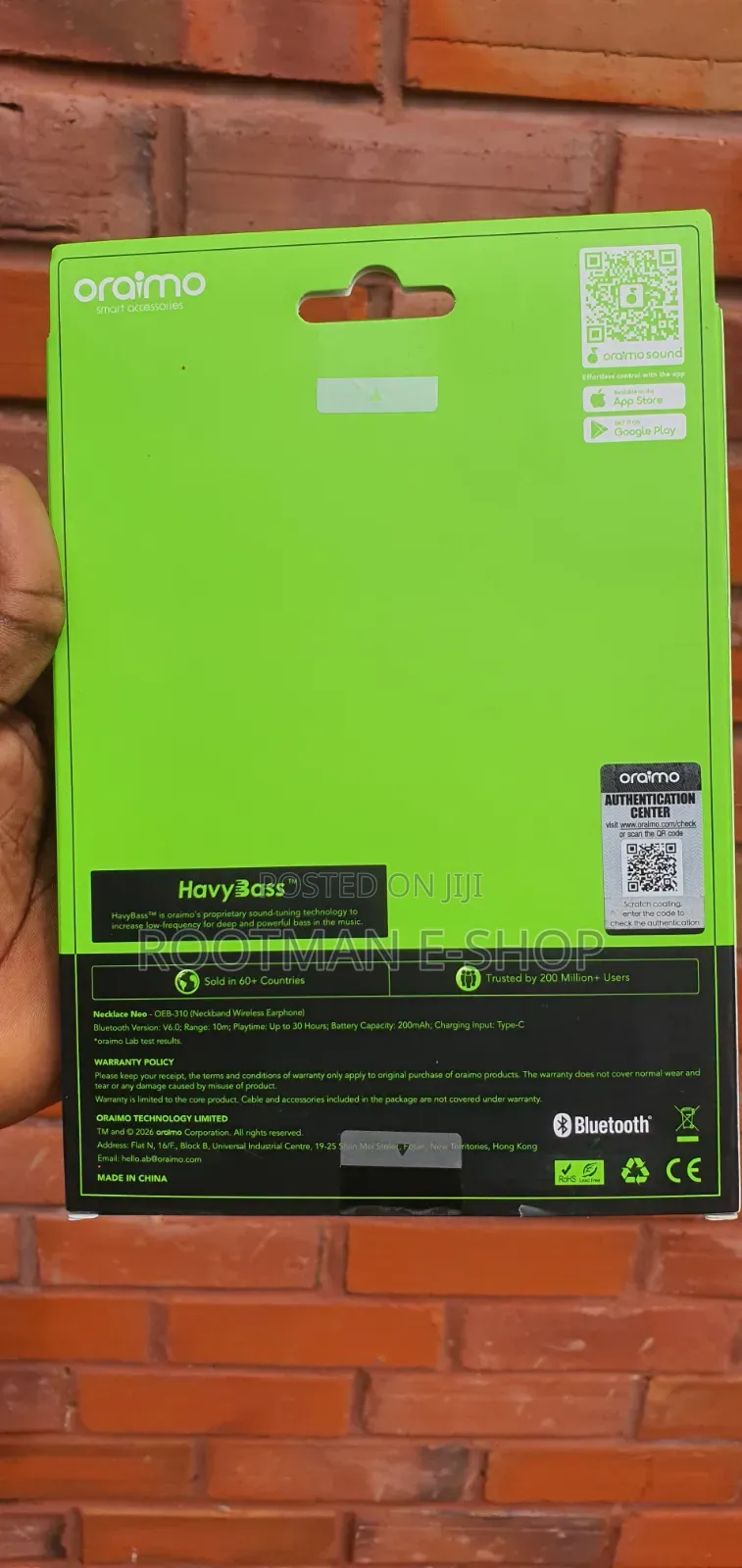 Oraimo Necklace Neo (30 Hours)
