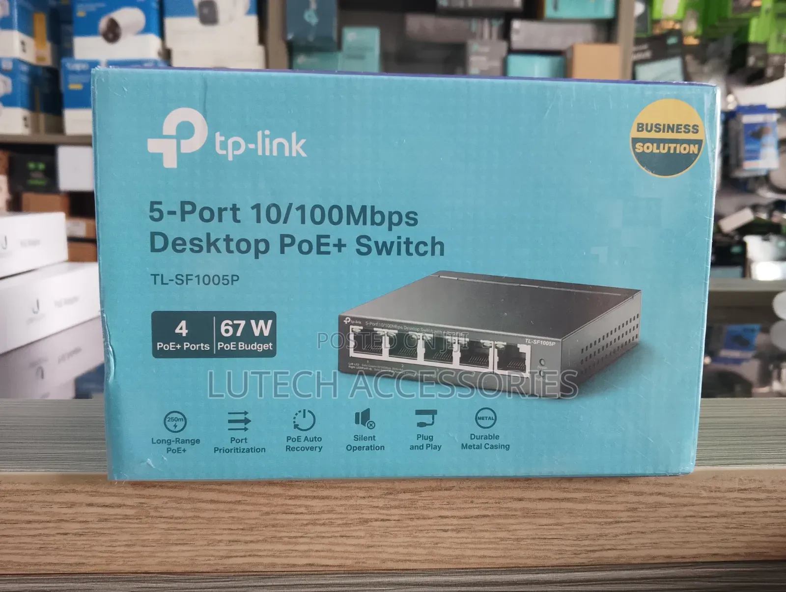 5-Port 10/100mbos Desktop Poe+ Switch (Tl-Sf1005p)