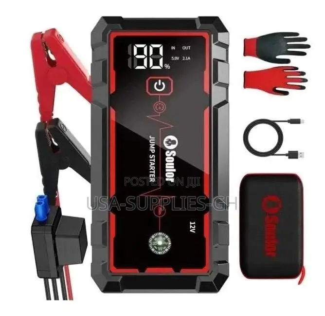 Soulor Car Jump Starter 5000a With Powerbank From Usa.